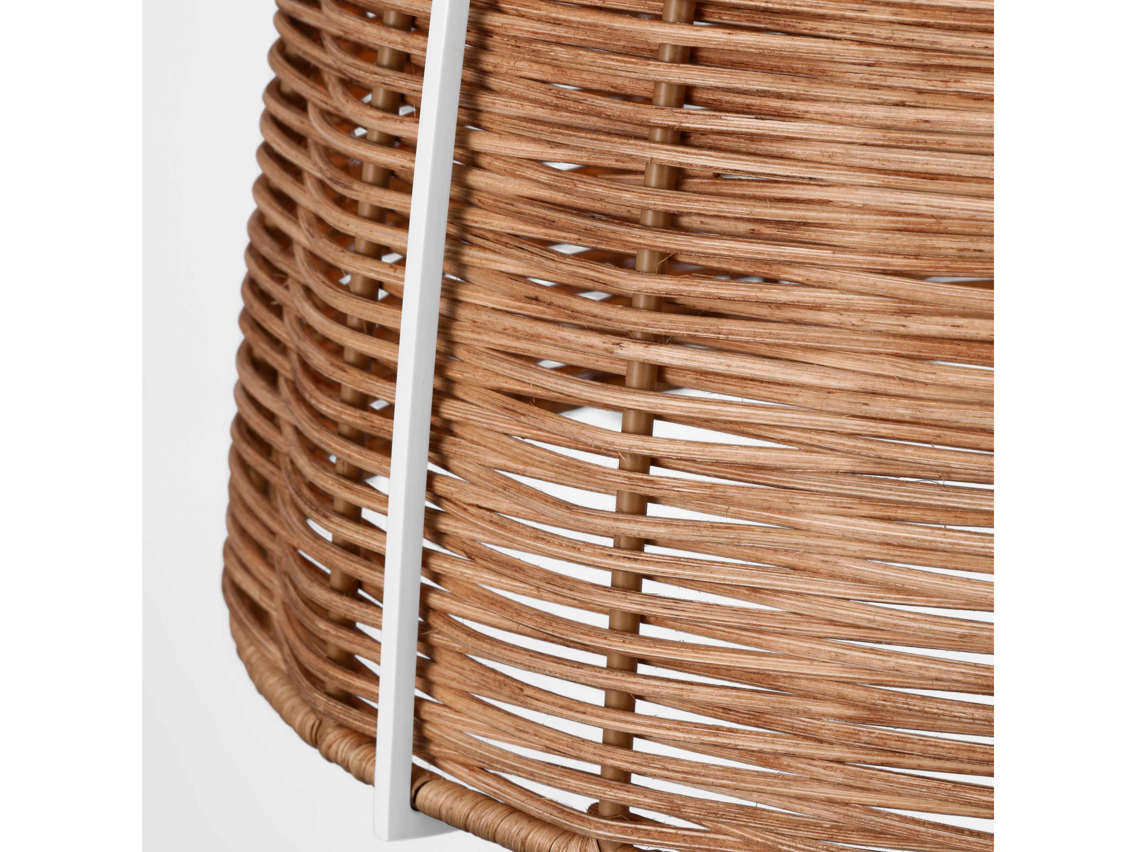 Visual Comfort Studio Norman 1-Light Matte White Brown Dome Pendant