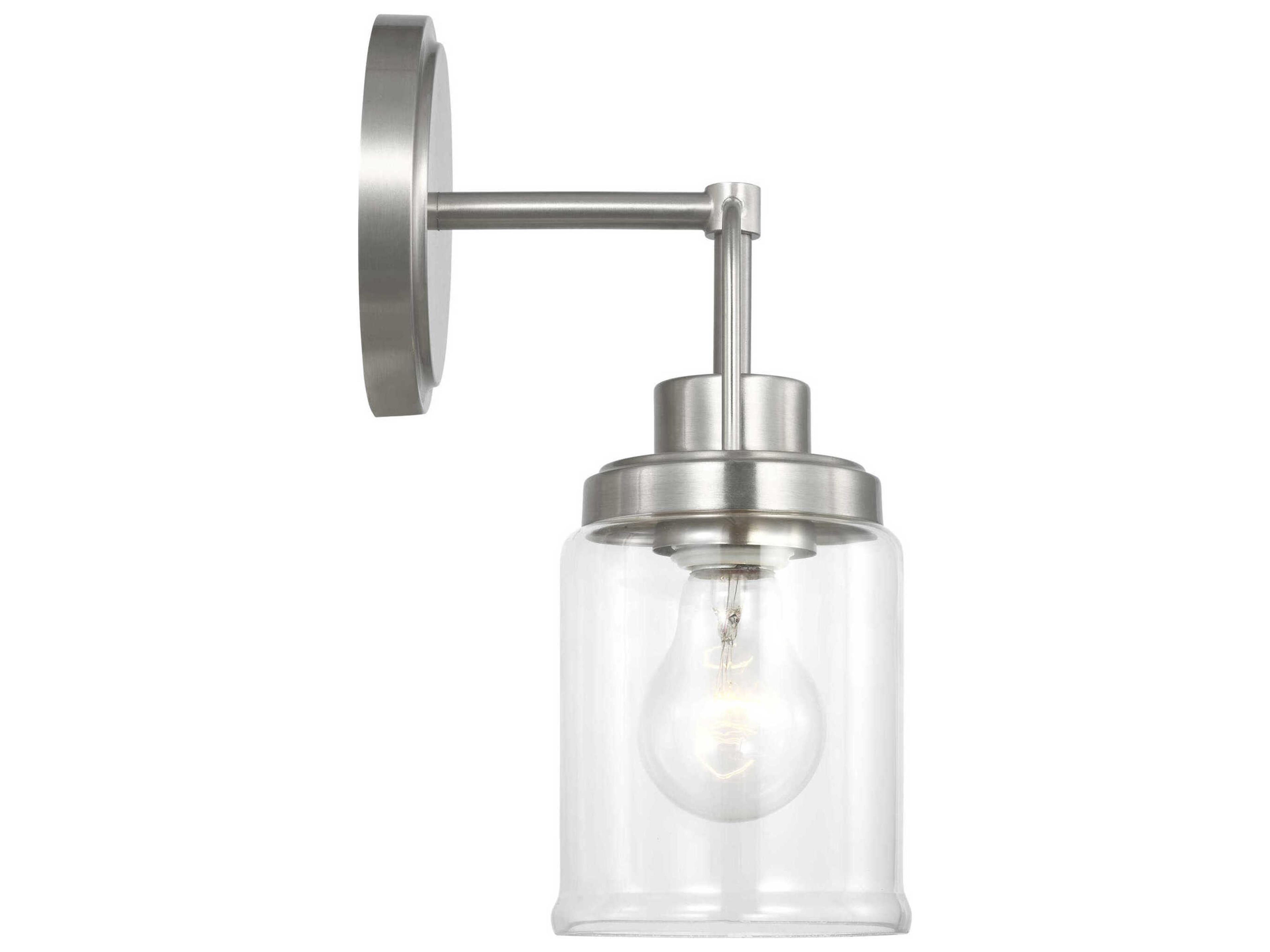 Visual Comfort Studio Anders 1-Light Brushed Nickel Wall Sconce