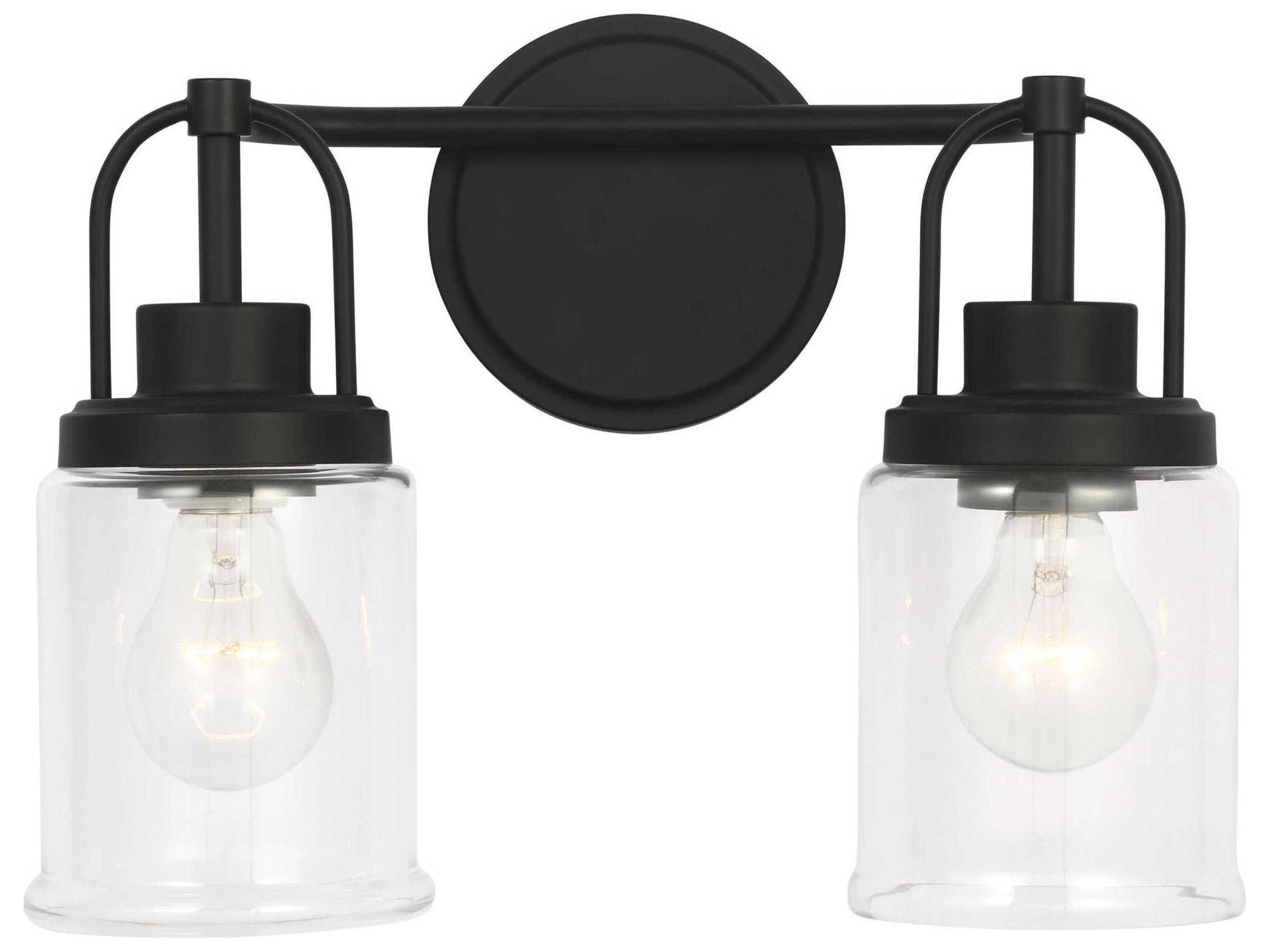 Visual Comfort Studio Anders 2-Light Midnight Black Vanity Light