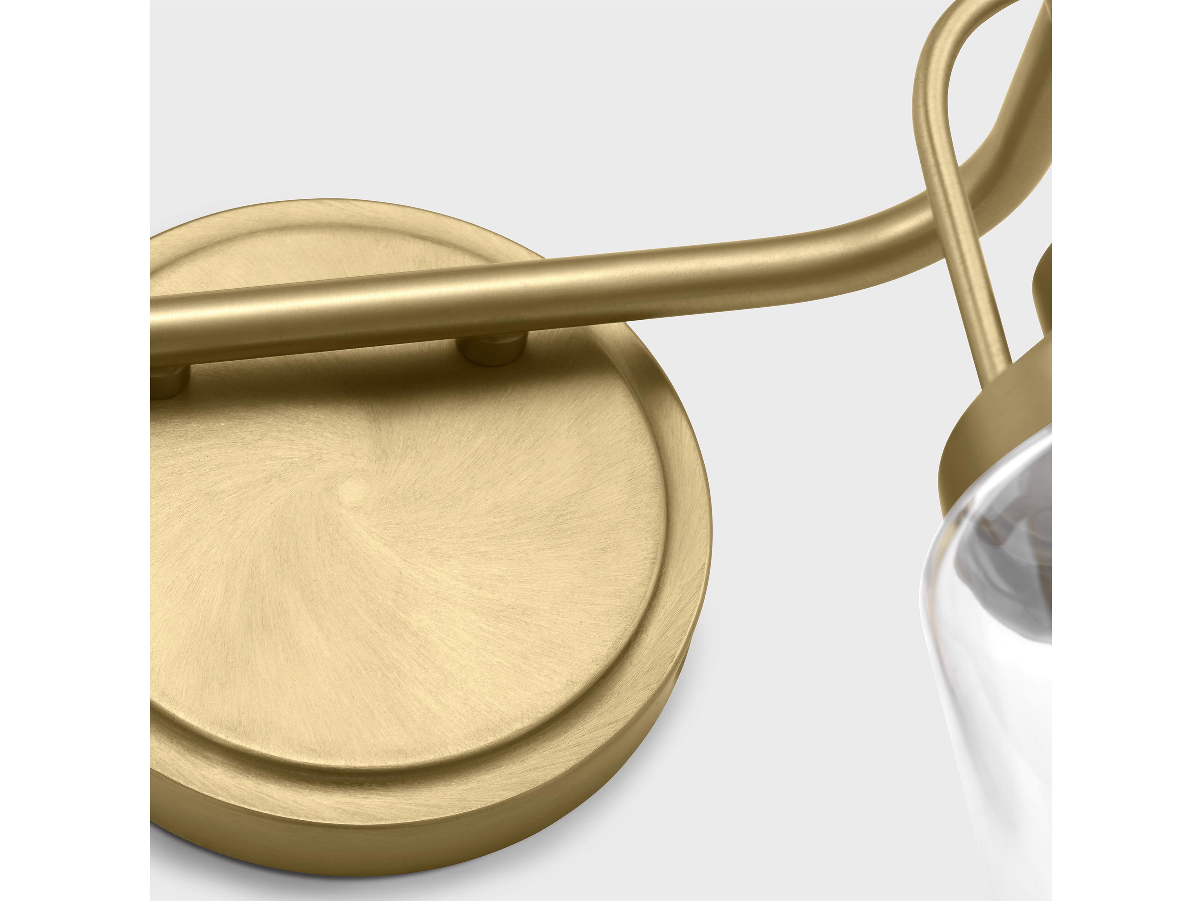 Visual Comfort Studio Anders 2-Light Satin Brass Vanity Light