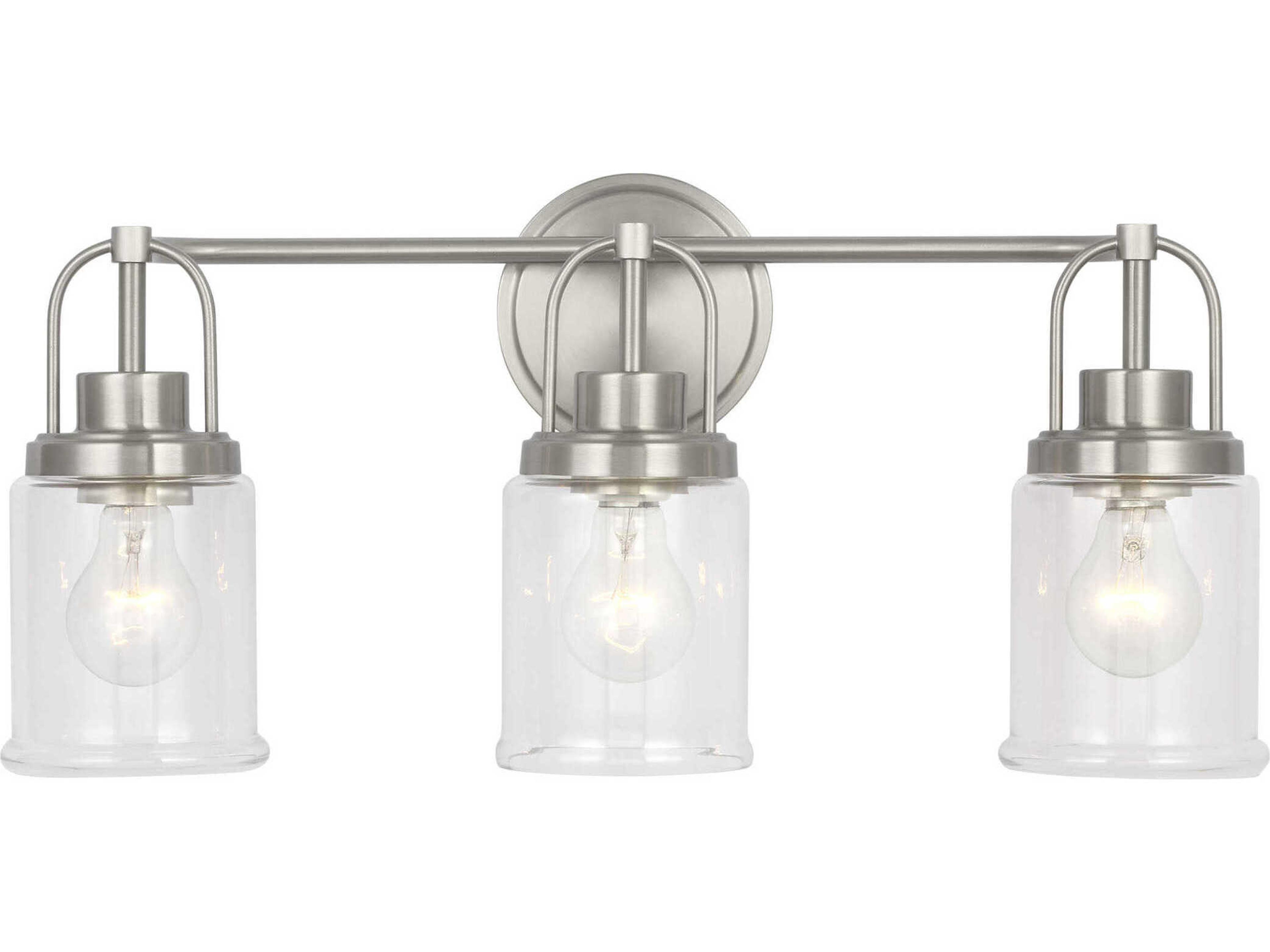 Visual Comfort Studio Anders 3-Light Brushed Nickel Vanity Light