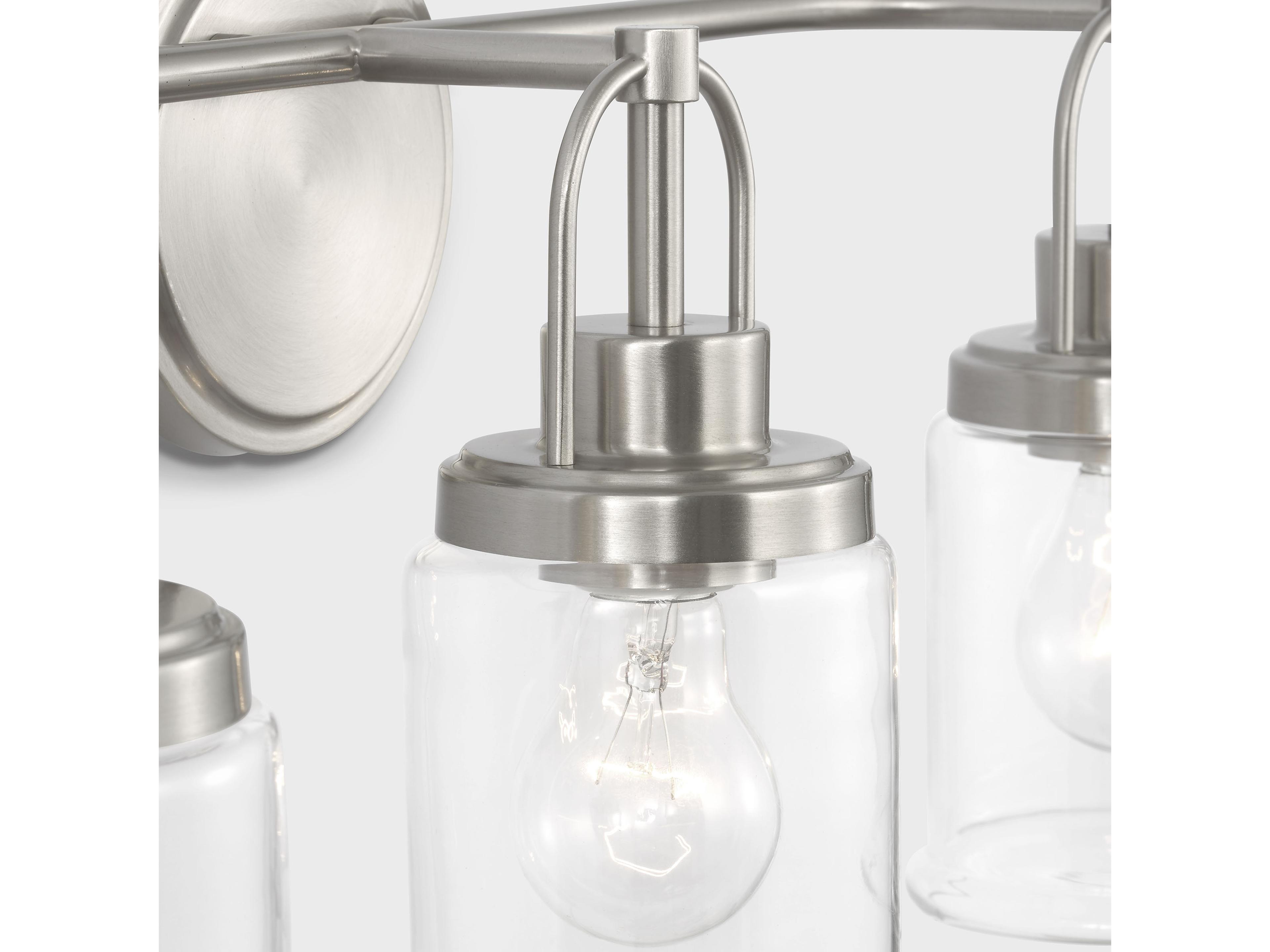 Visual Comfort Studio Anders 3-Light Brushed Nickel Vanity Light