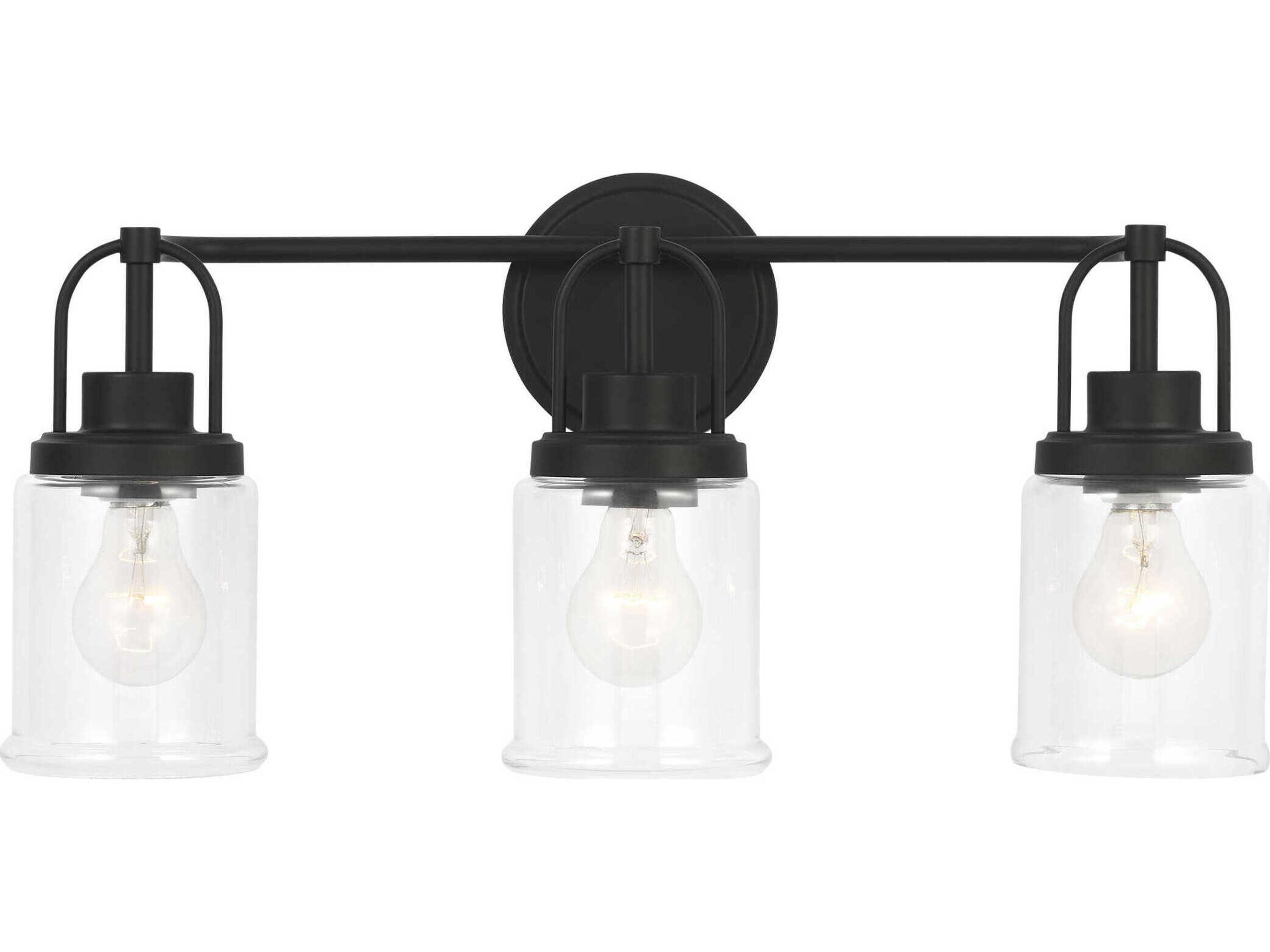 Visual Comfort Studio Anders 3-Light Midnight Black Vanity Light