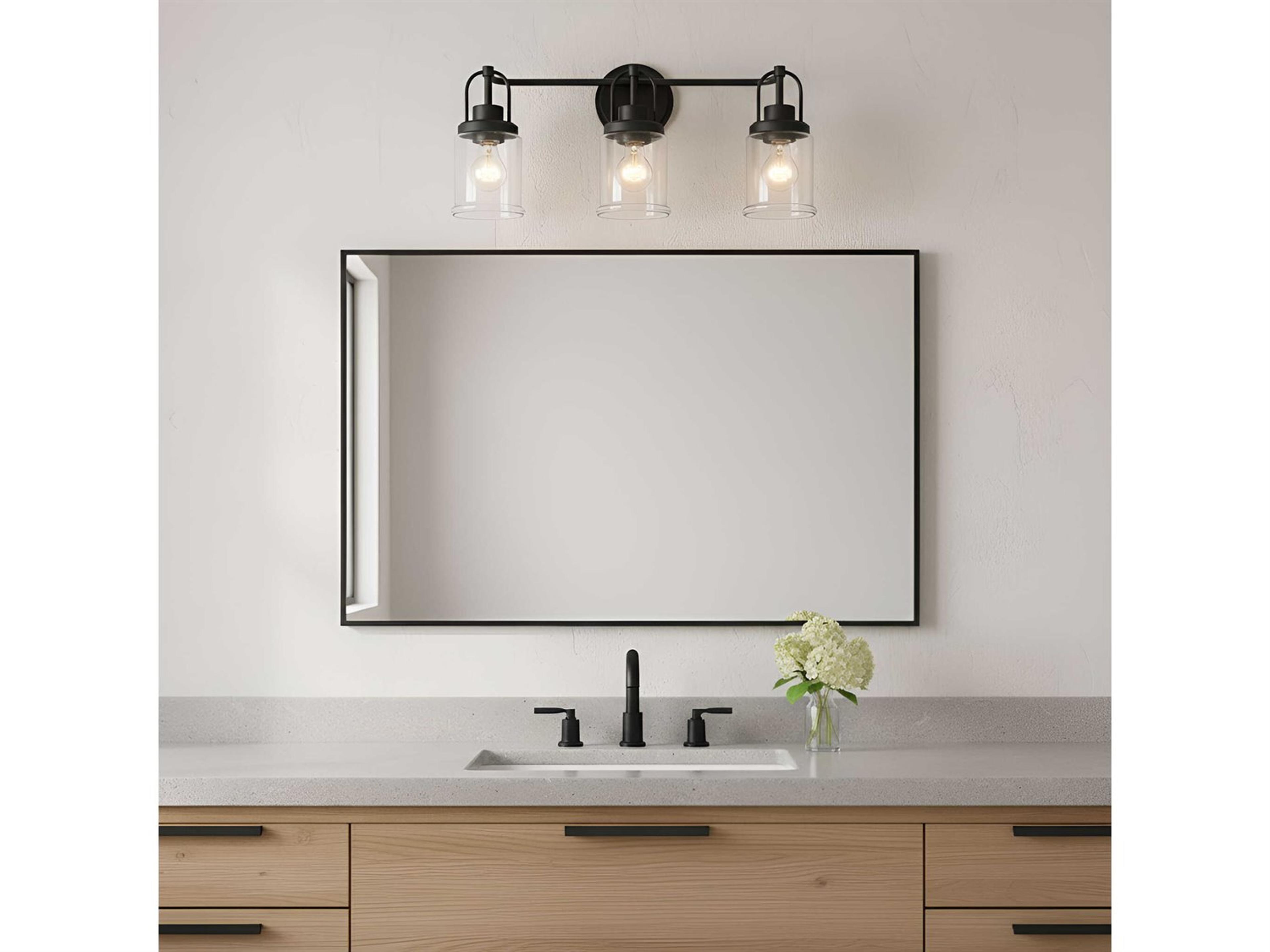 Visual Comfort Studio Anders 3-Light Midnight Black Vanity Light