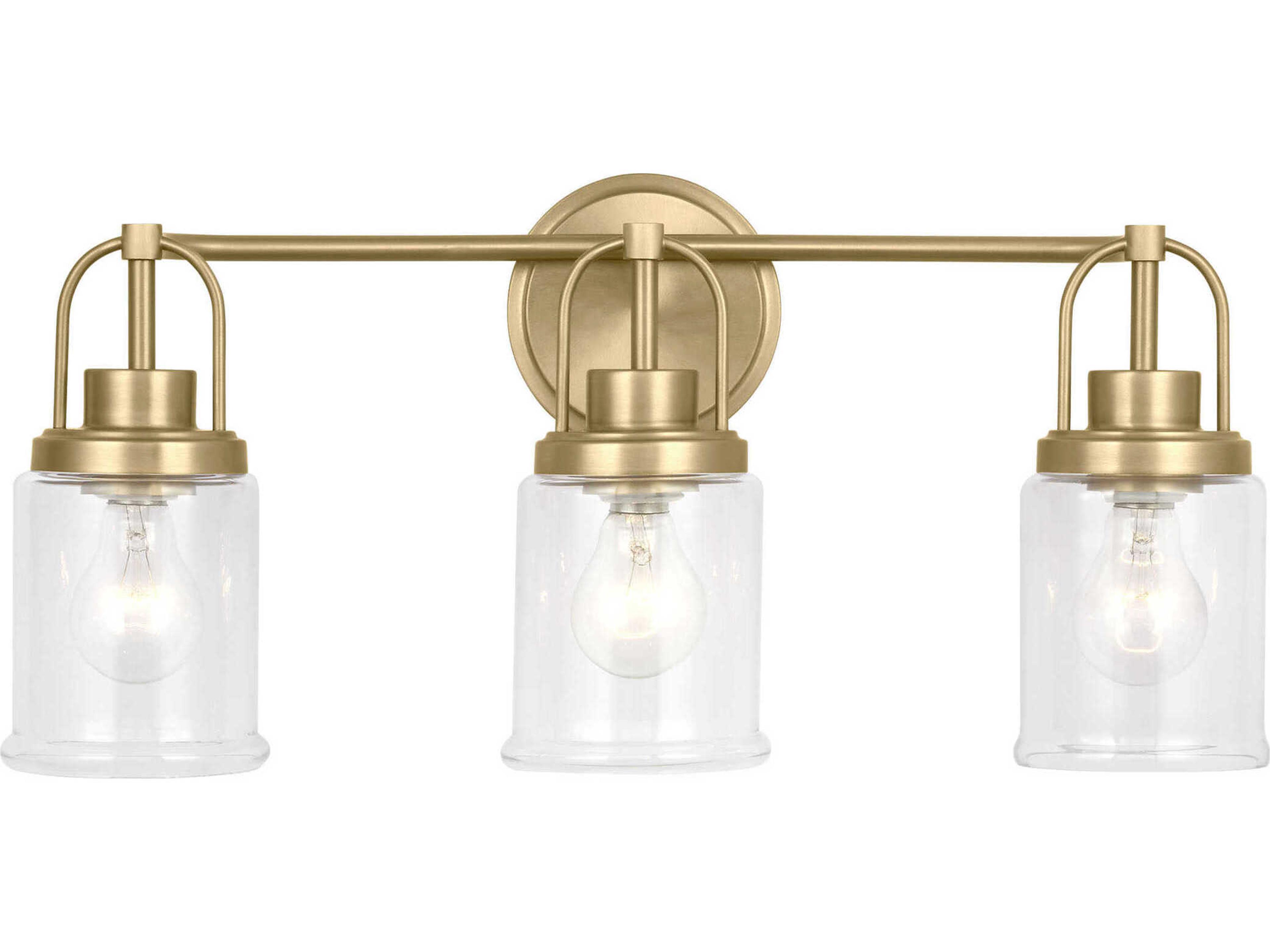 Visual Comfort Studio Anders 3-Light Satin Brass Vanity Light