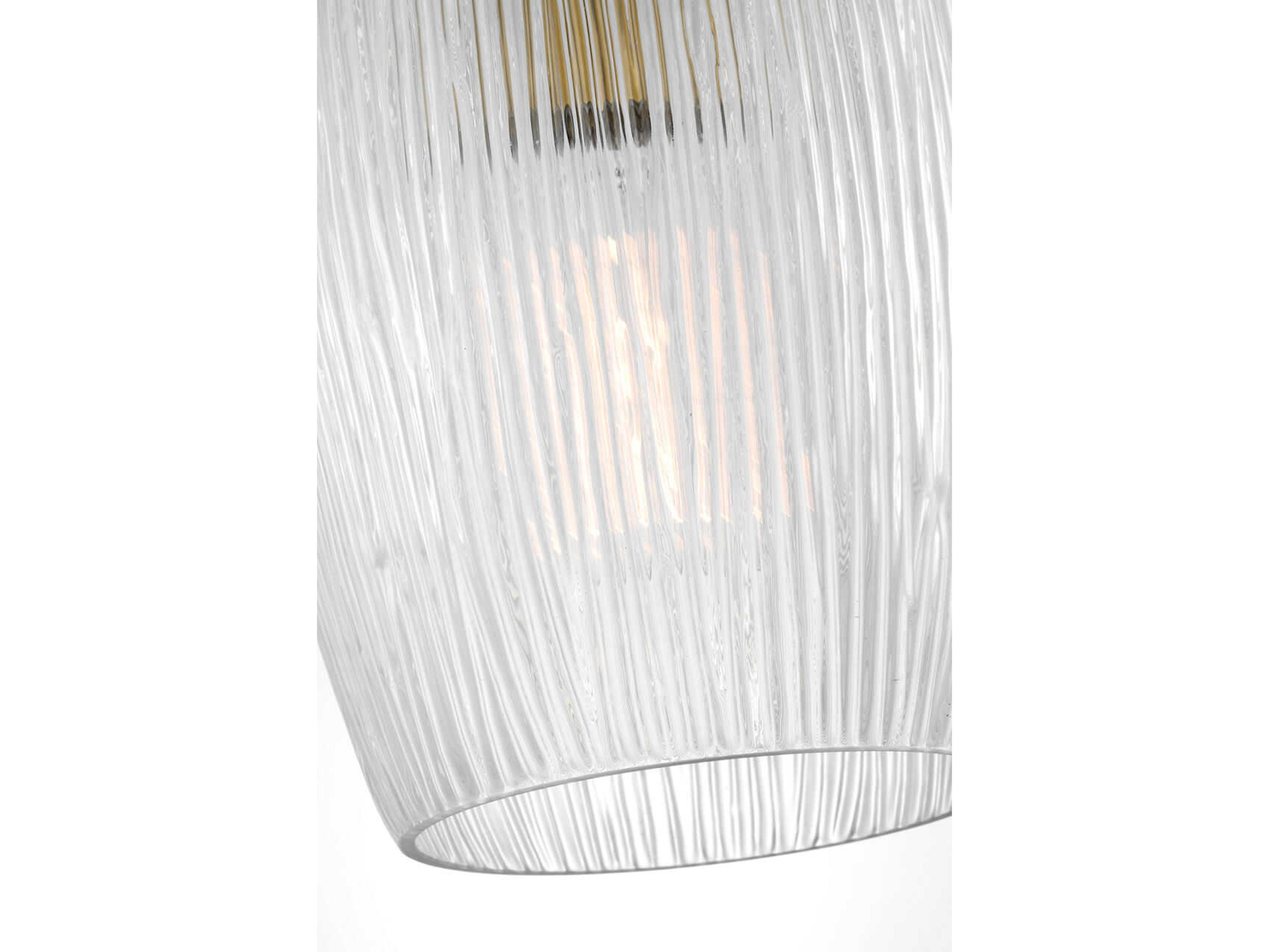 Visual Comfort Studio Serafina 1-Light Burnished Brass Mini Pendant