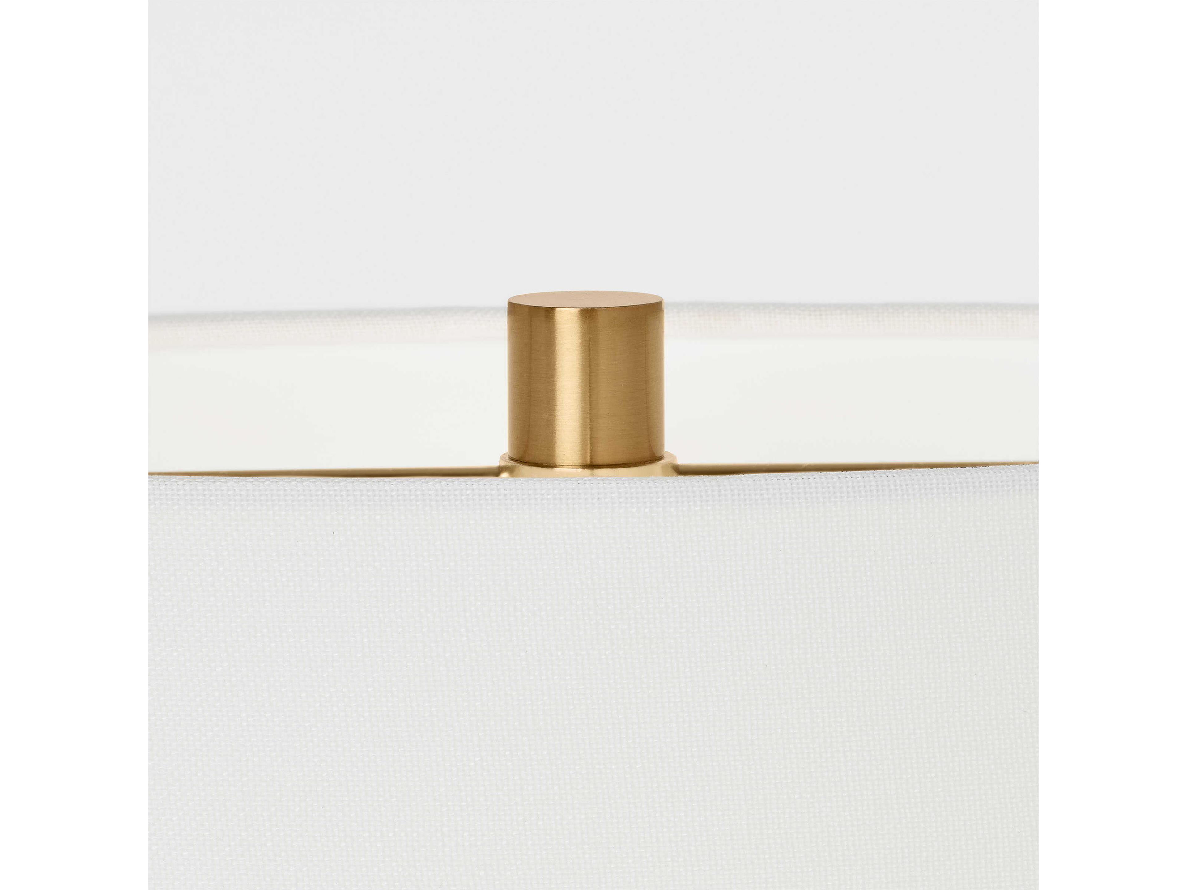 Visual Comfort Studio Aura Rough Black White Linen Table Lamp