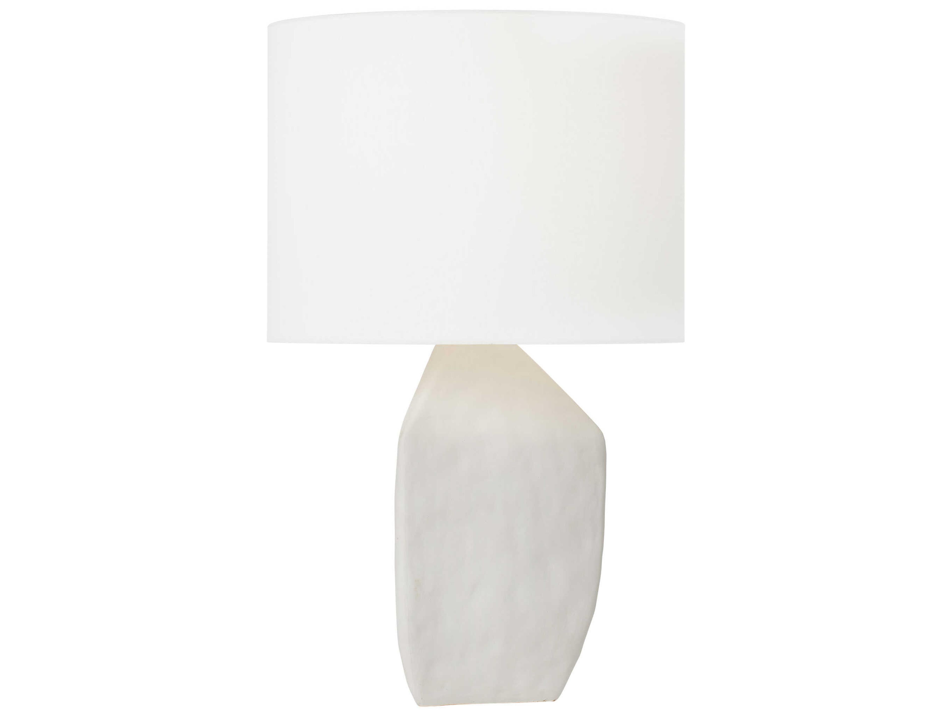 Visual Comfort Studio Sybert Matte White Linen Buffet Lamp
