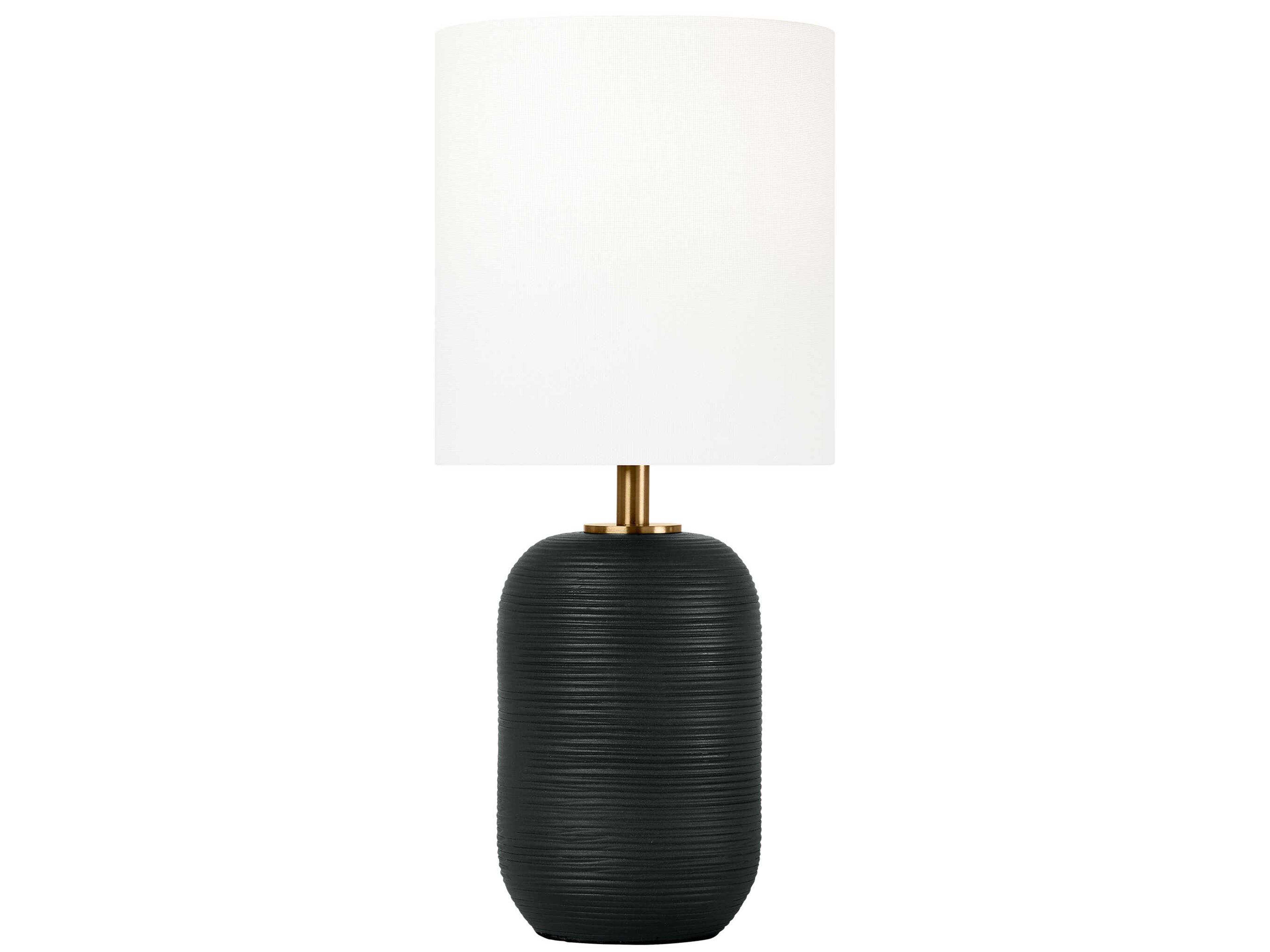 Fanny Small Table Lamp Rough Black Ceramic