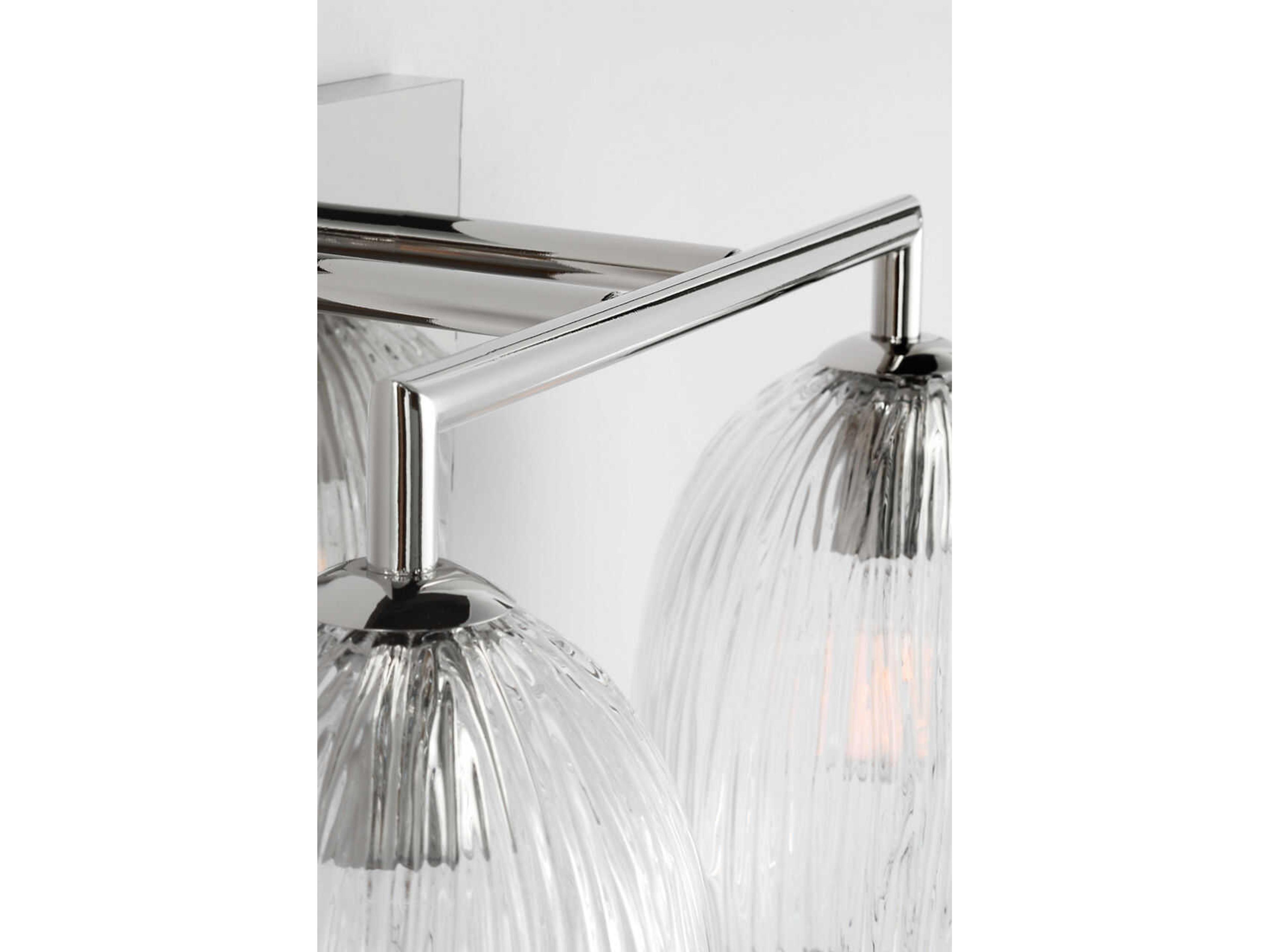 Visual Comfort Studio Serafina 2-Light Polished Nickel Vanity Light