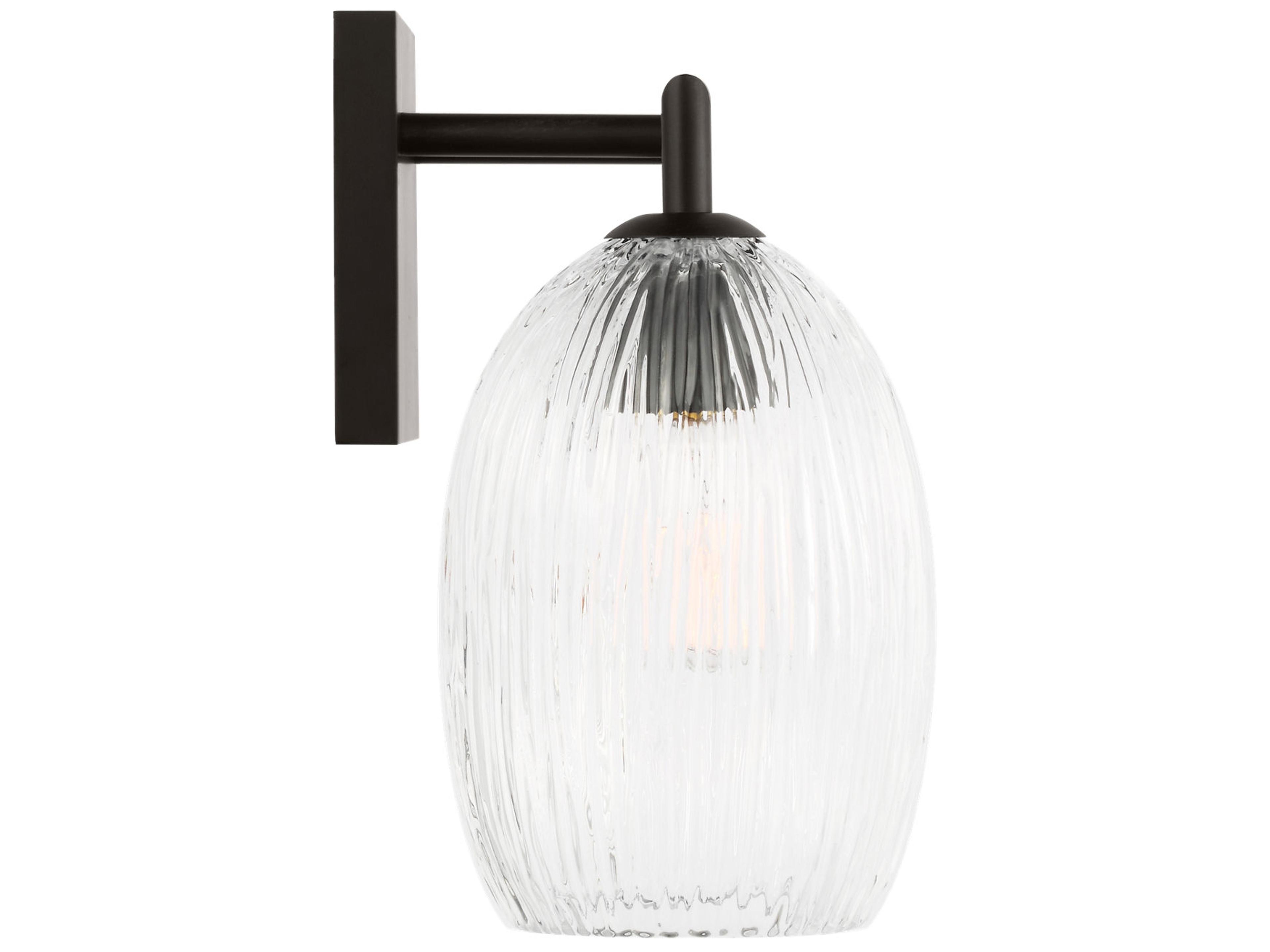 Visual Comfort Studio Serafina 3-Light Aged Iron Black Vanity Light