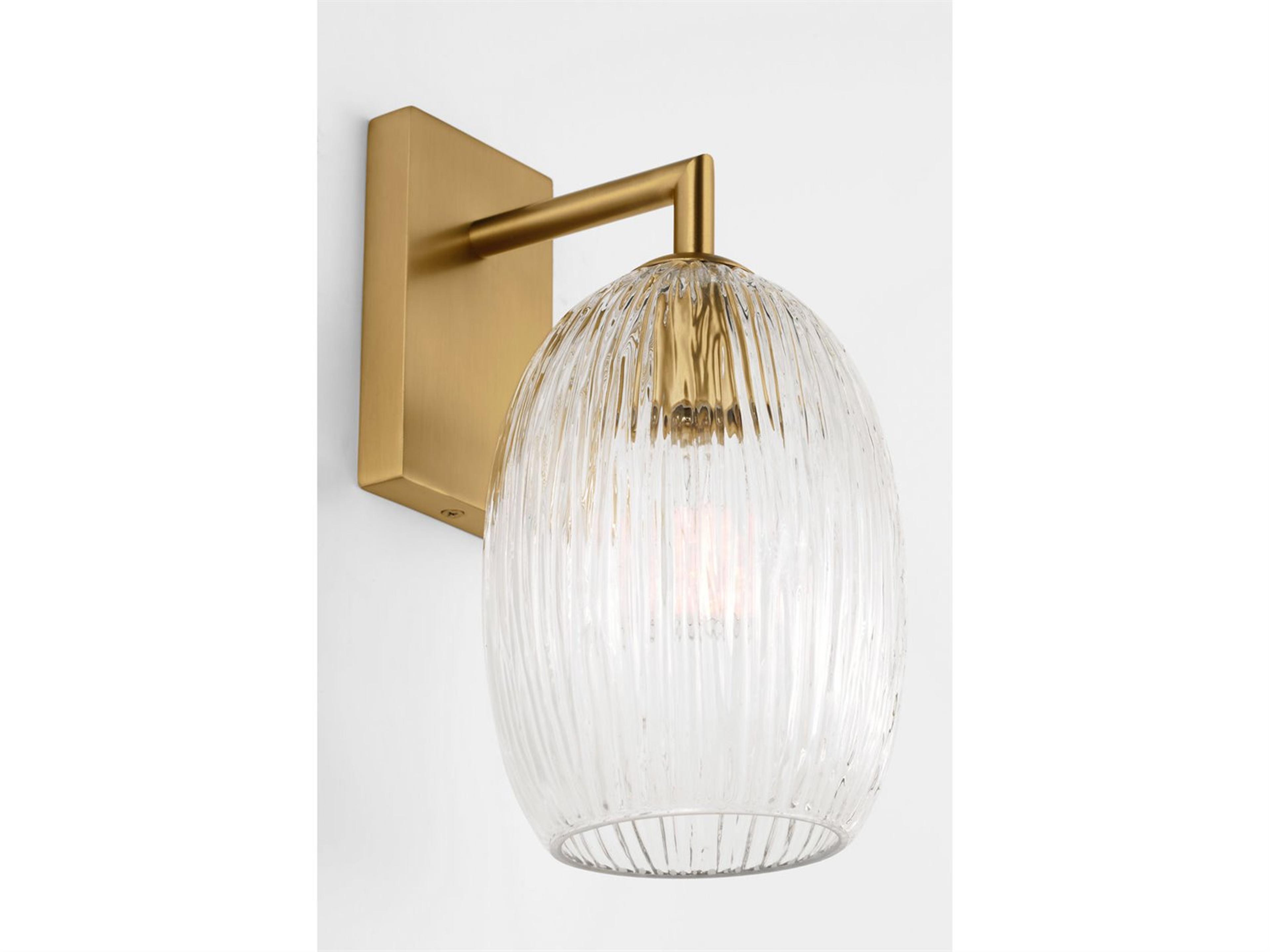 Visual Comfort Studio Serafina 1-Light Burnished Brass Wall Sconce
