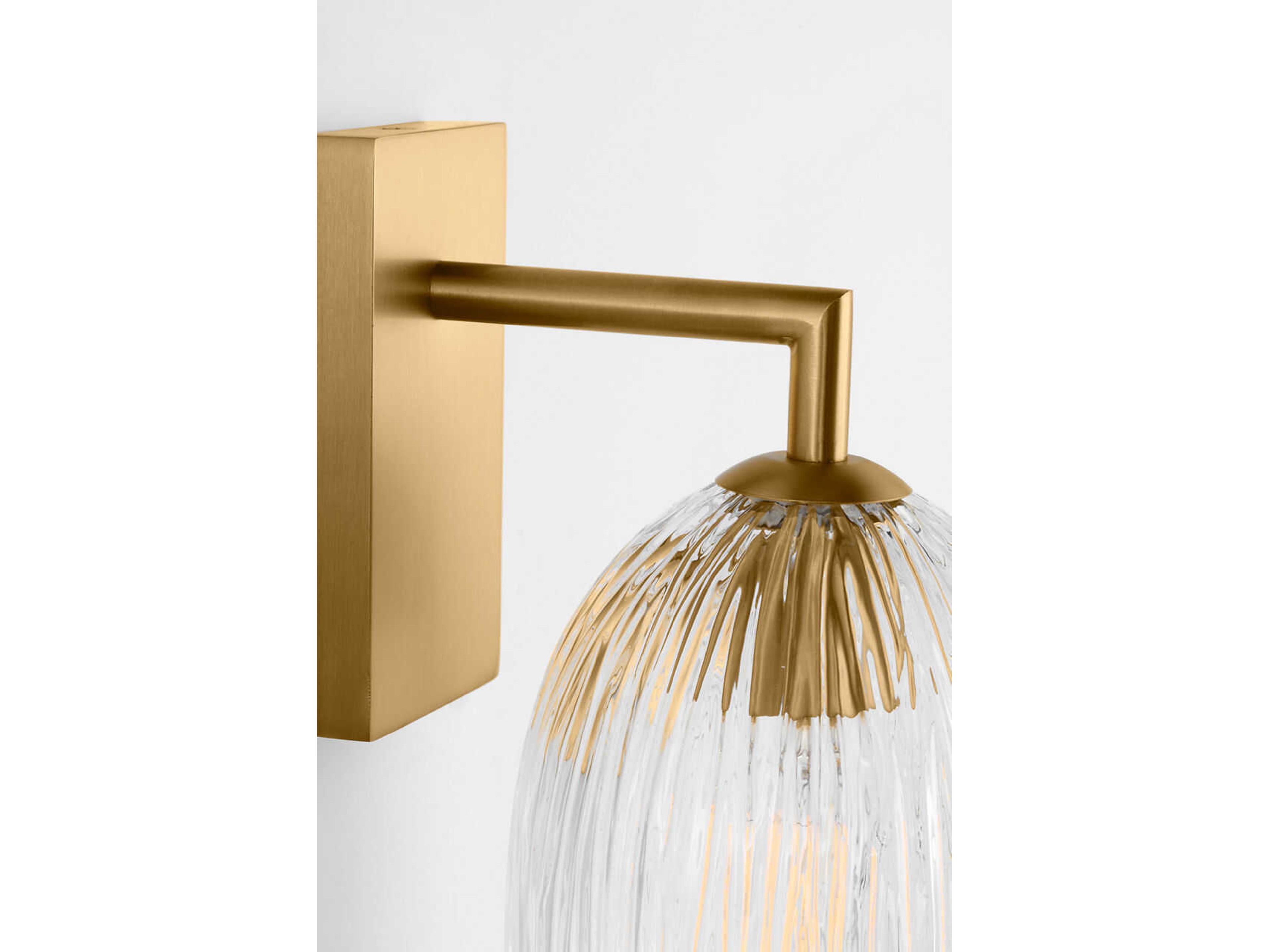 Visual Comfort Studio Serafina 1-Light Burnished Brass Wall Sconce
