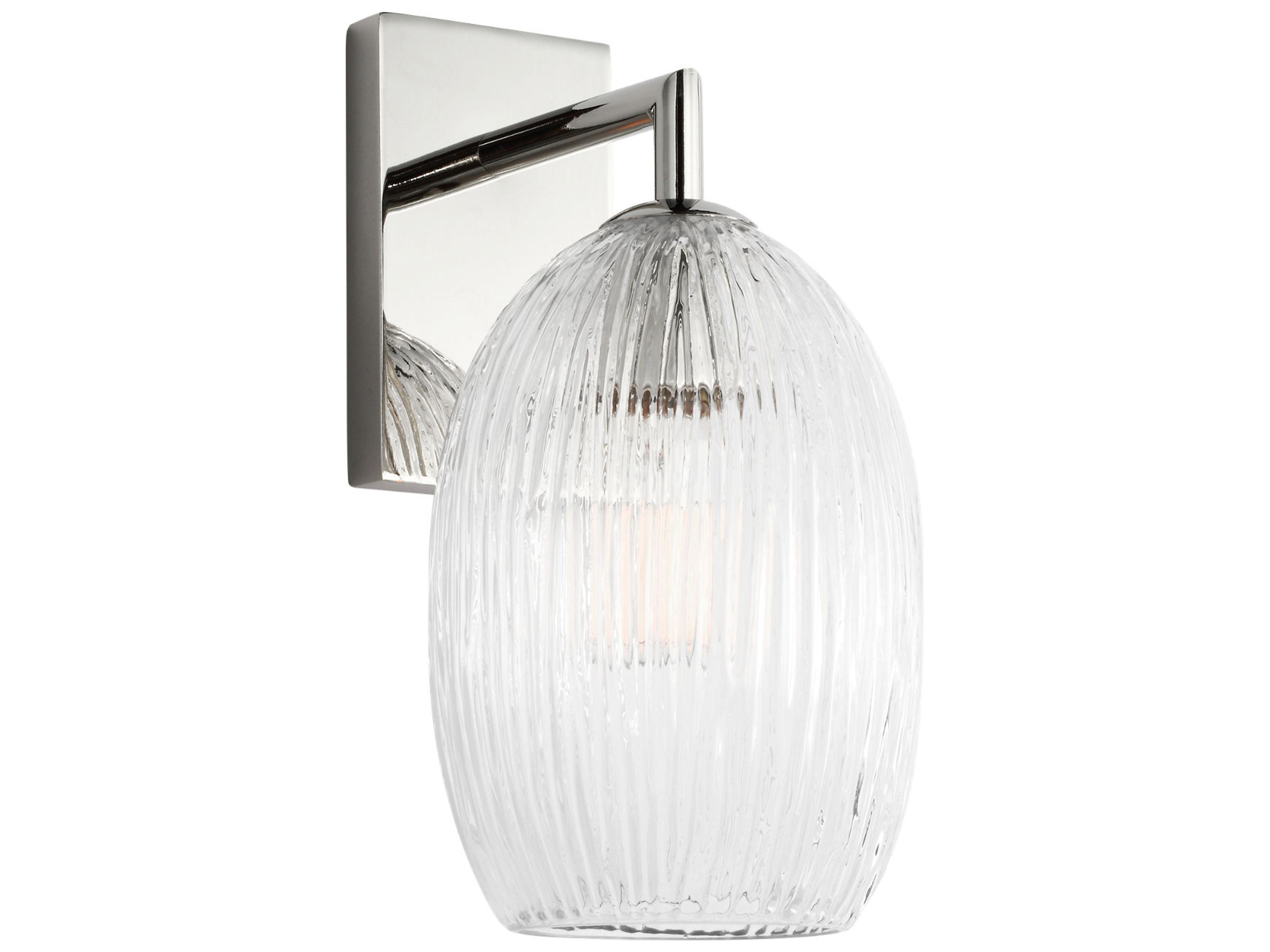 Serafina 1-Light Polished Nickel Wall Sconce