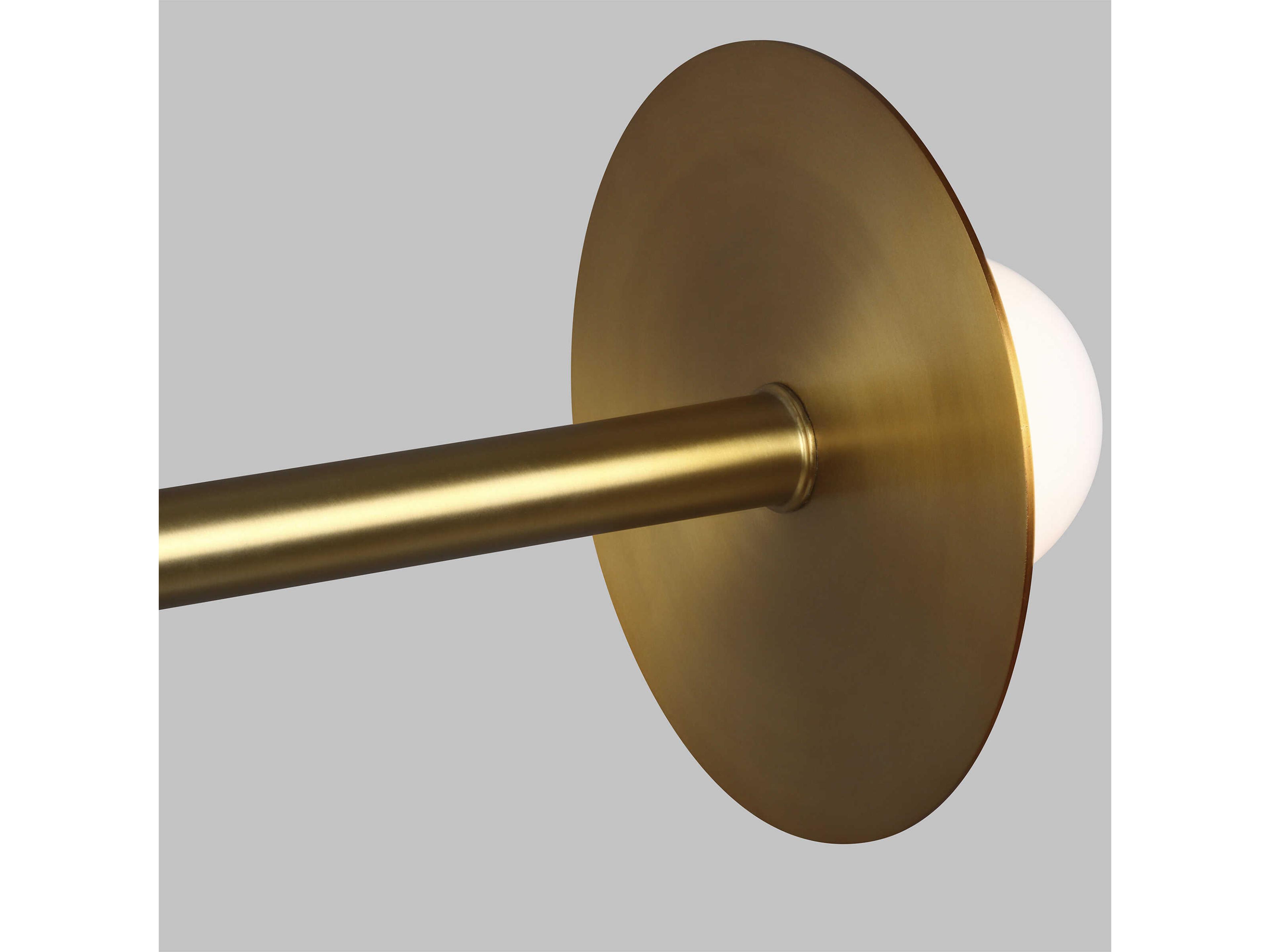 Visual Comfort Studio Nodes 8-Light Burnished Brass Globe Linear Island Pendant