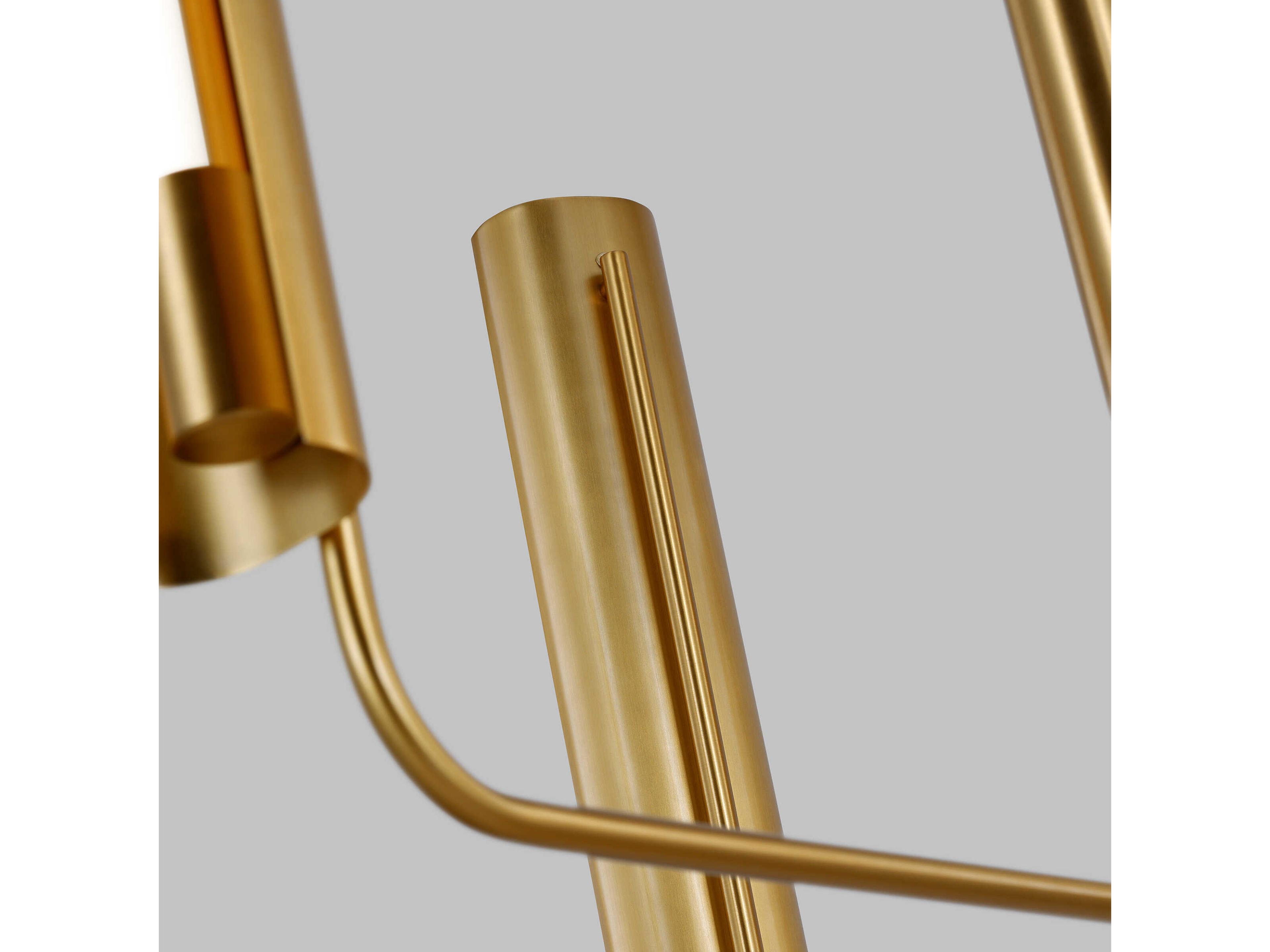 Visual Comfort Studio Carson 1-Light Burnished Brass Linear Chandelier