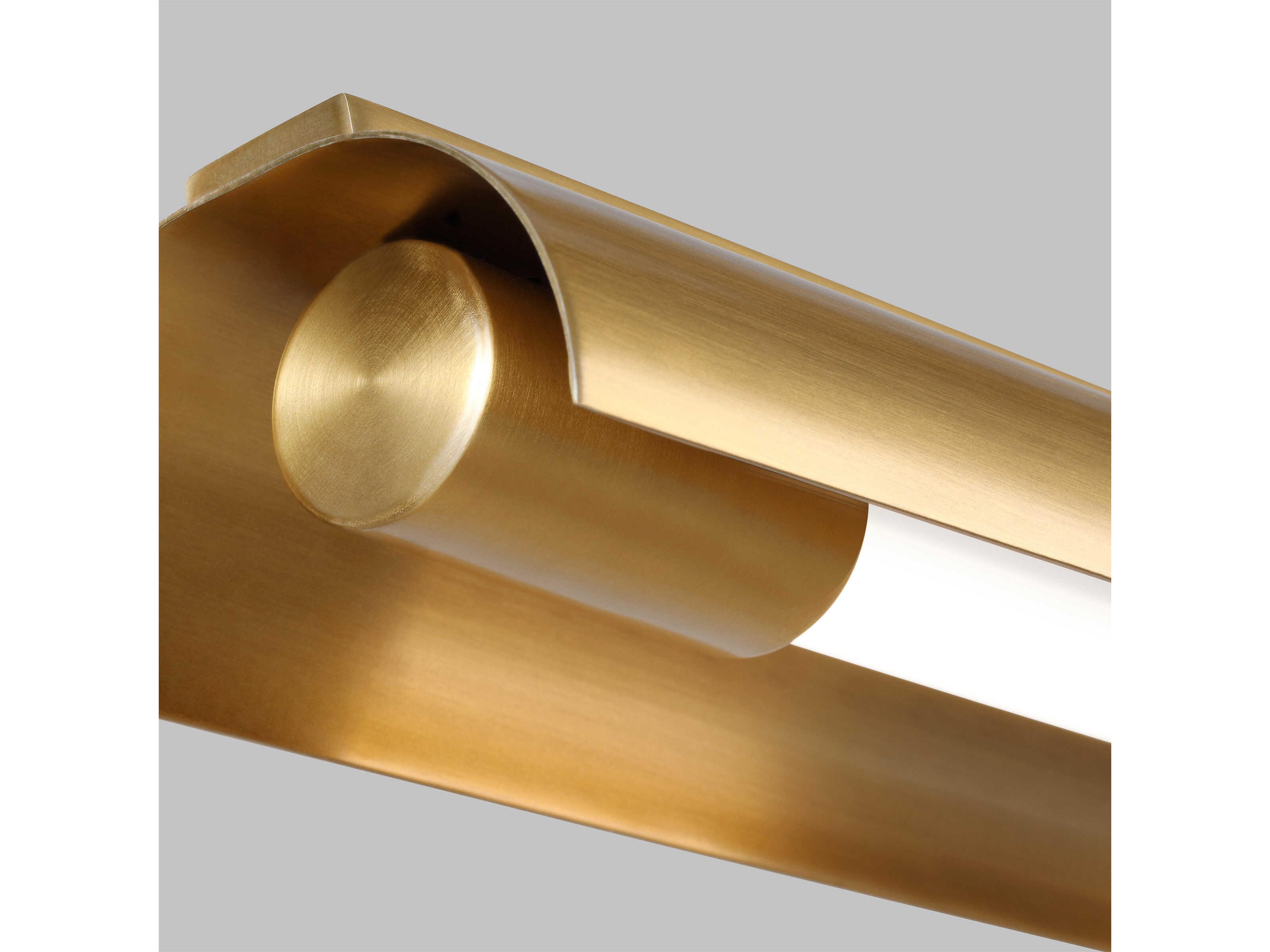 Visual Comfort Studio Carson 1-Light Burnished Brass Linear Island Pendant