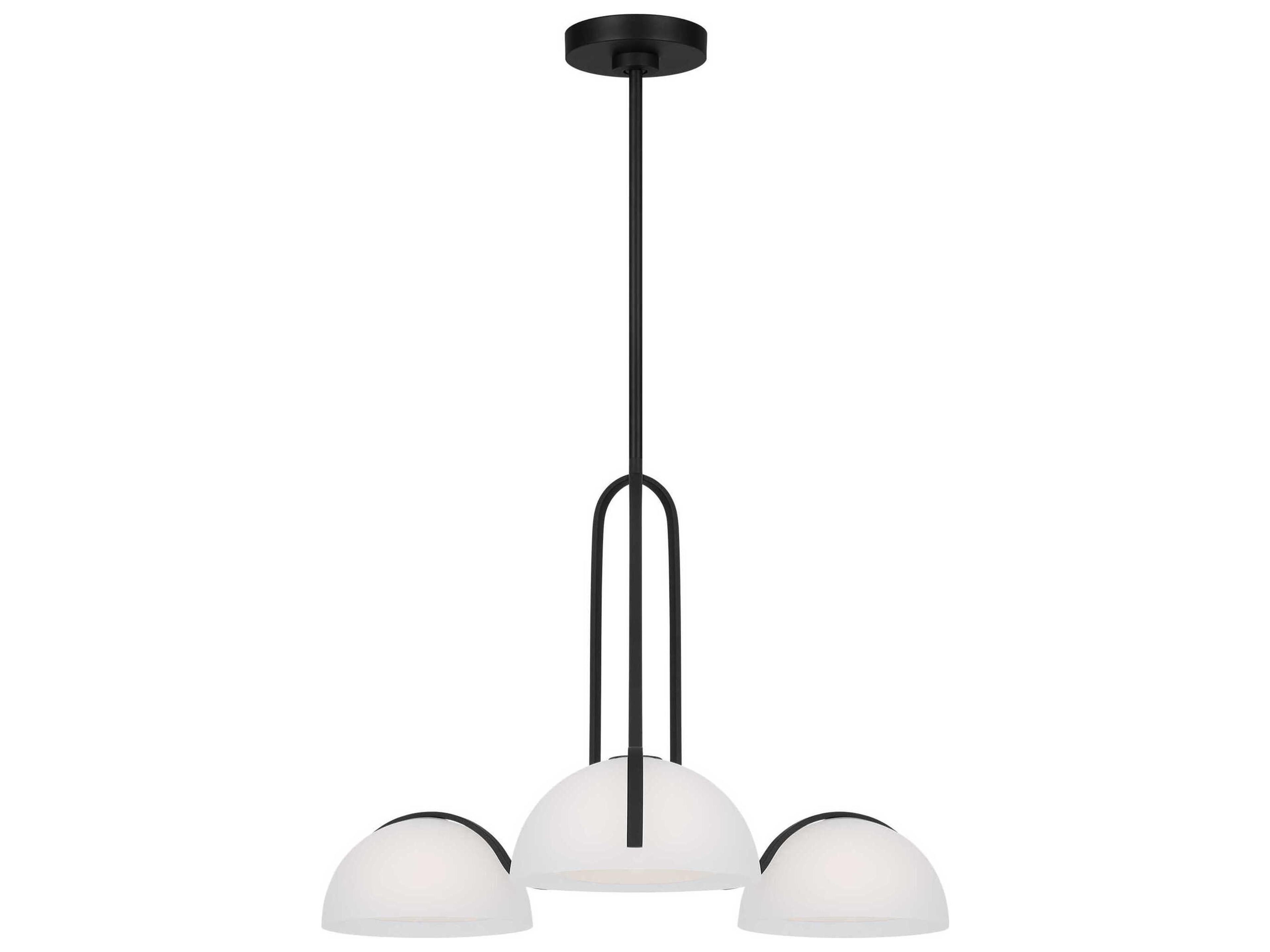 Nido 3-Light 26-Inch Chandelier Midnight Black