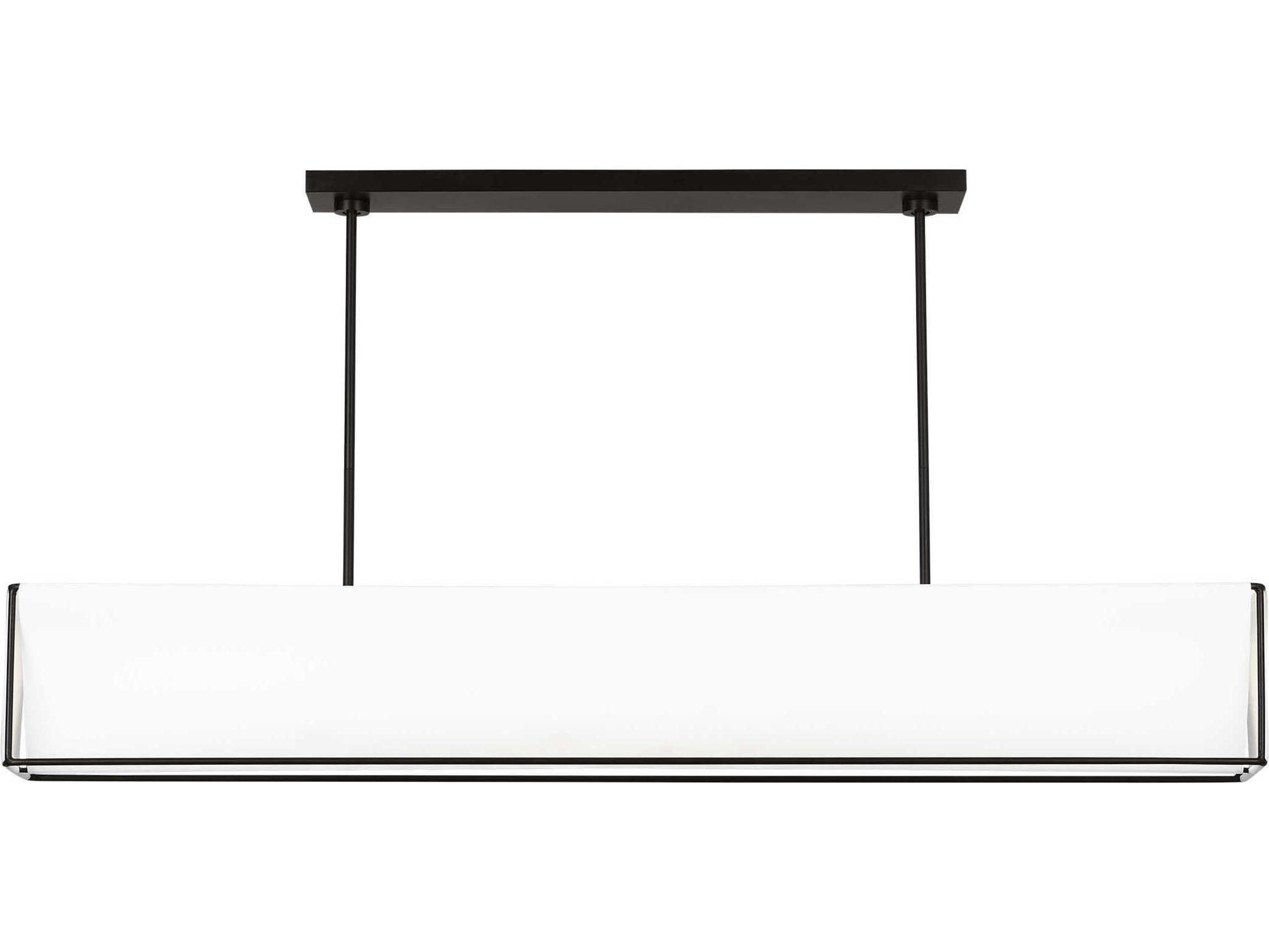 Visual Comfort Studio Velero 1-Light Aged Iron Black Island Pendant