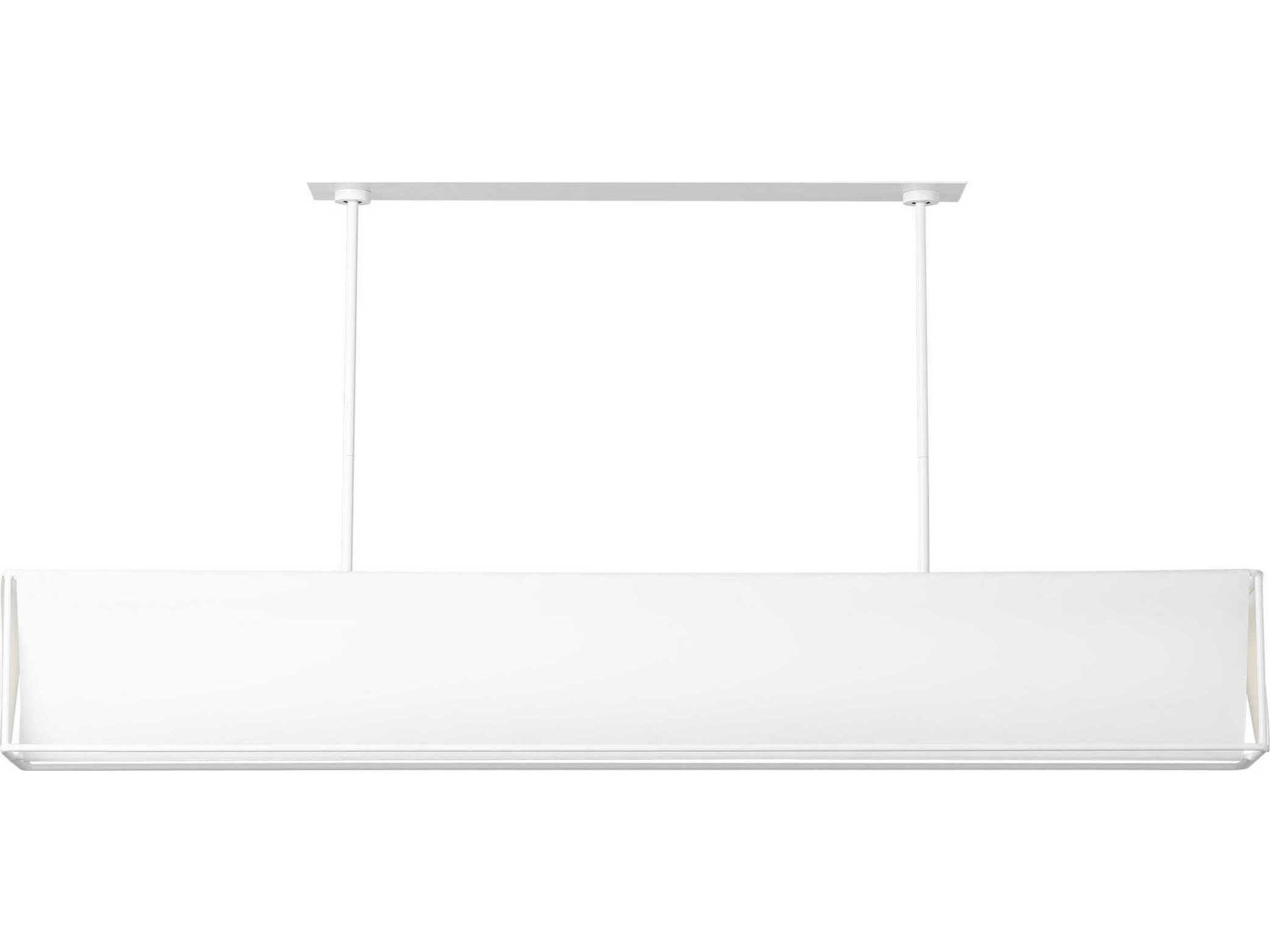 Visual Comfort Studio Velero 1-Light Soft Linen White Island Pendant