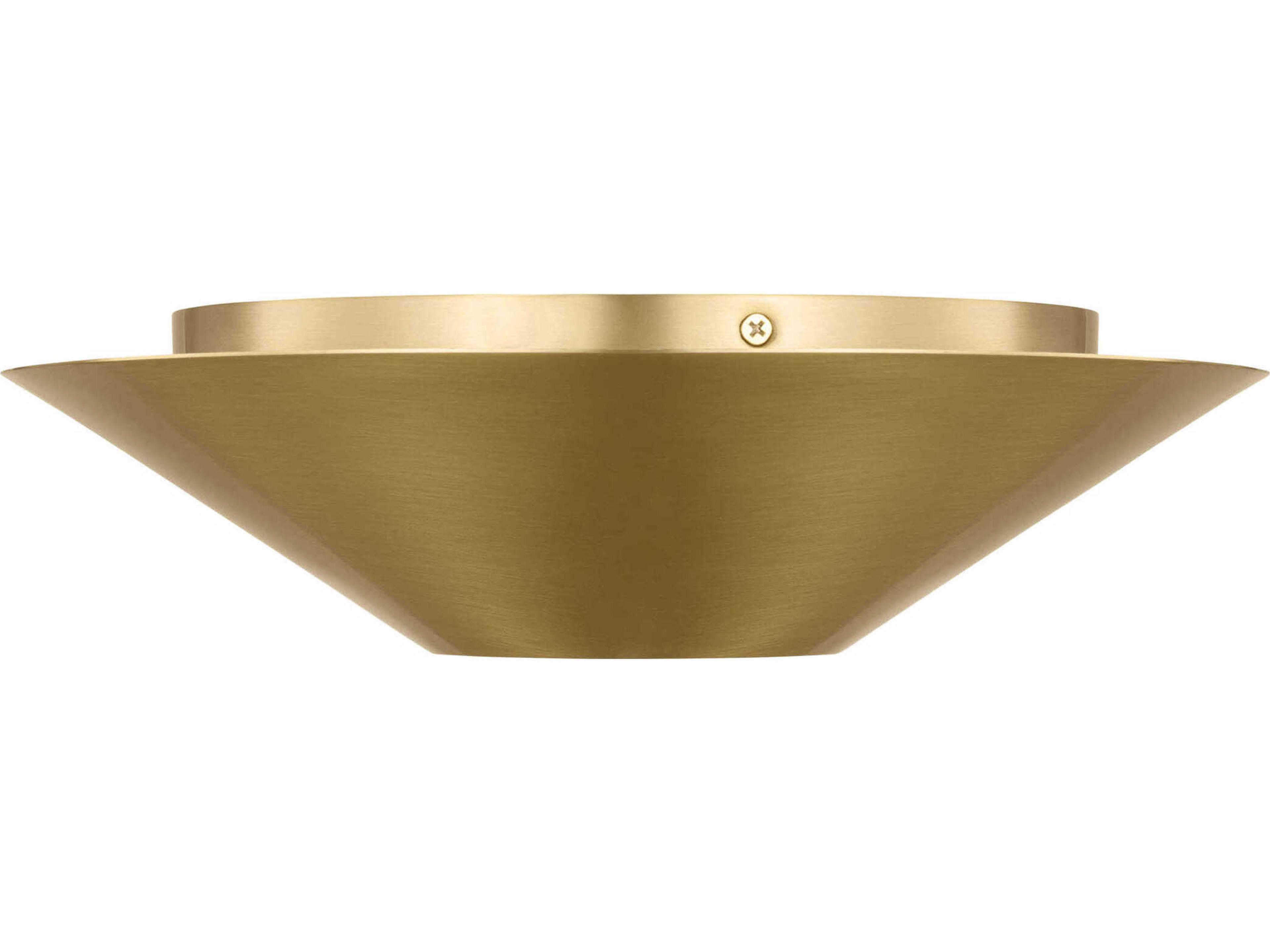 Visual Comfort Studio Echo 1-Light Burnished Brass Flush Mount