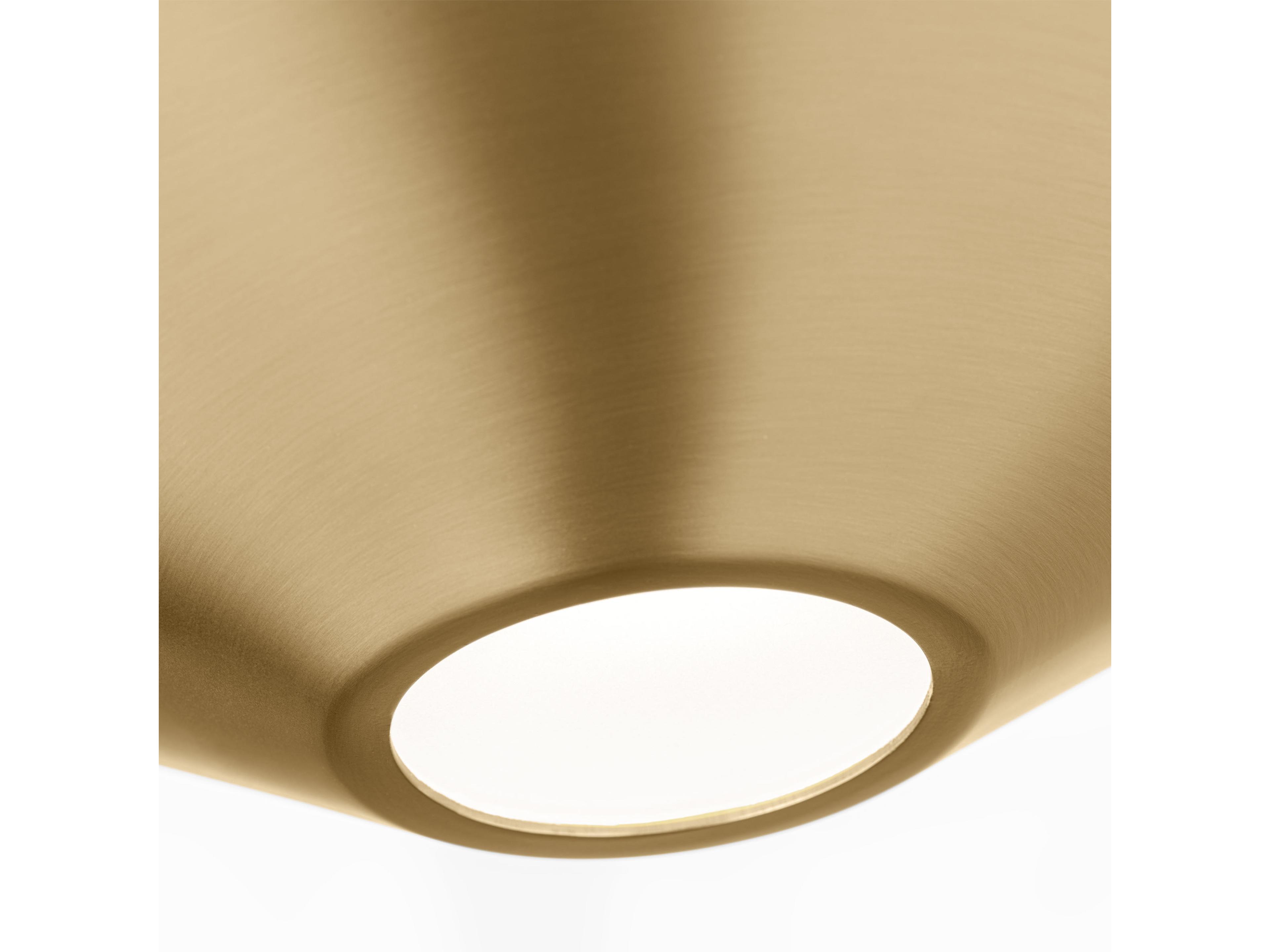 Visual Comfort Studio Echo 1-Light Burnished Brass Flush Mount
