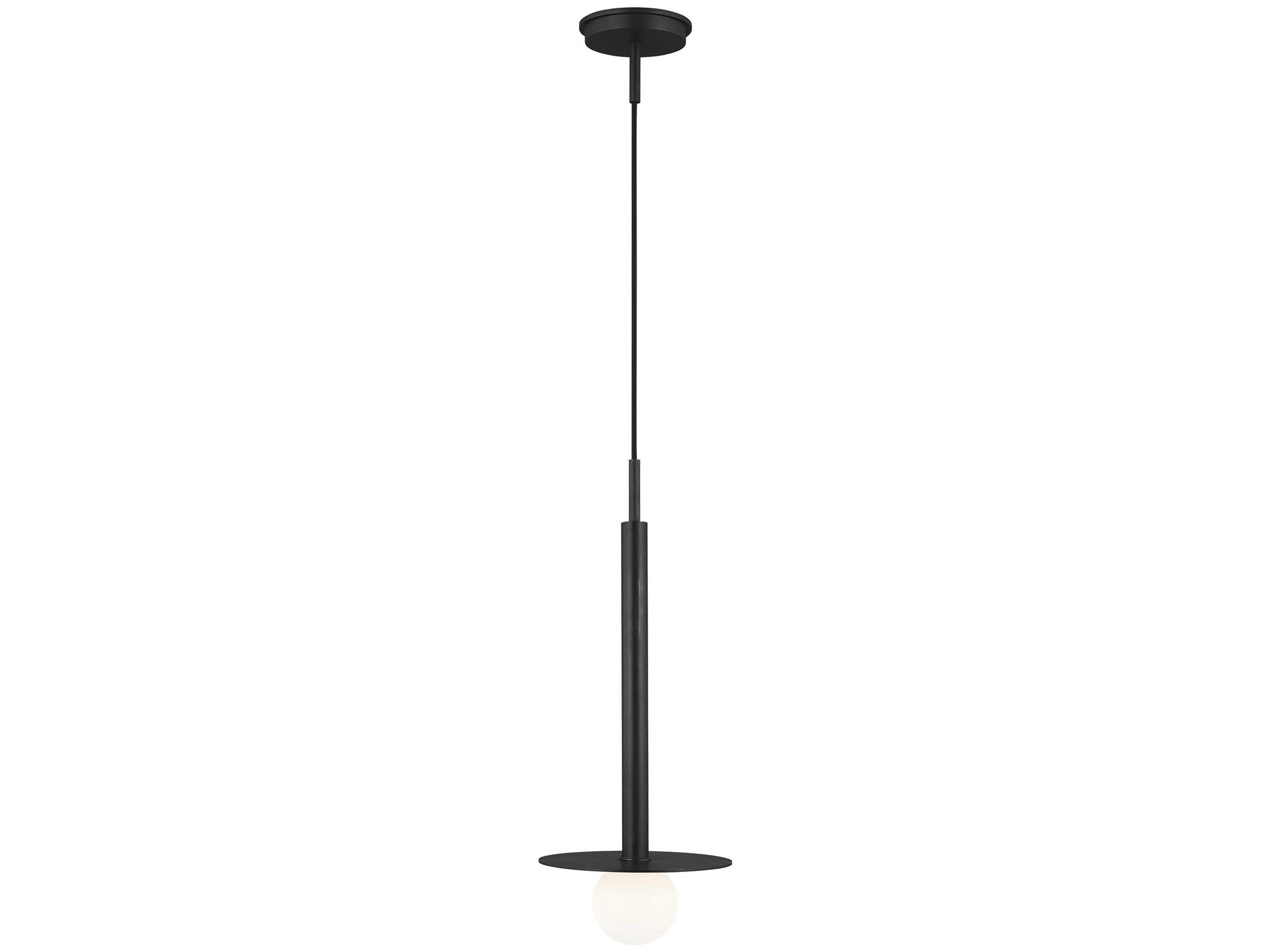 Visual Comfort Studio Nodes 1-Light Midnight Black Globe Linear Mini Pendant