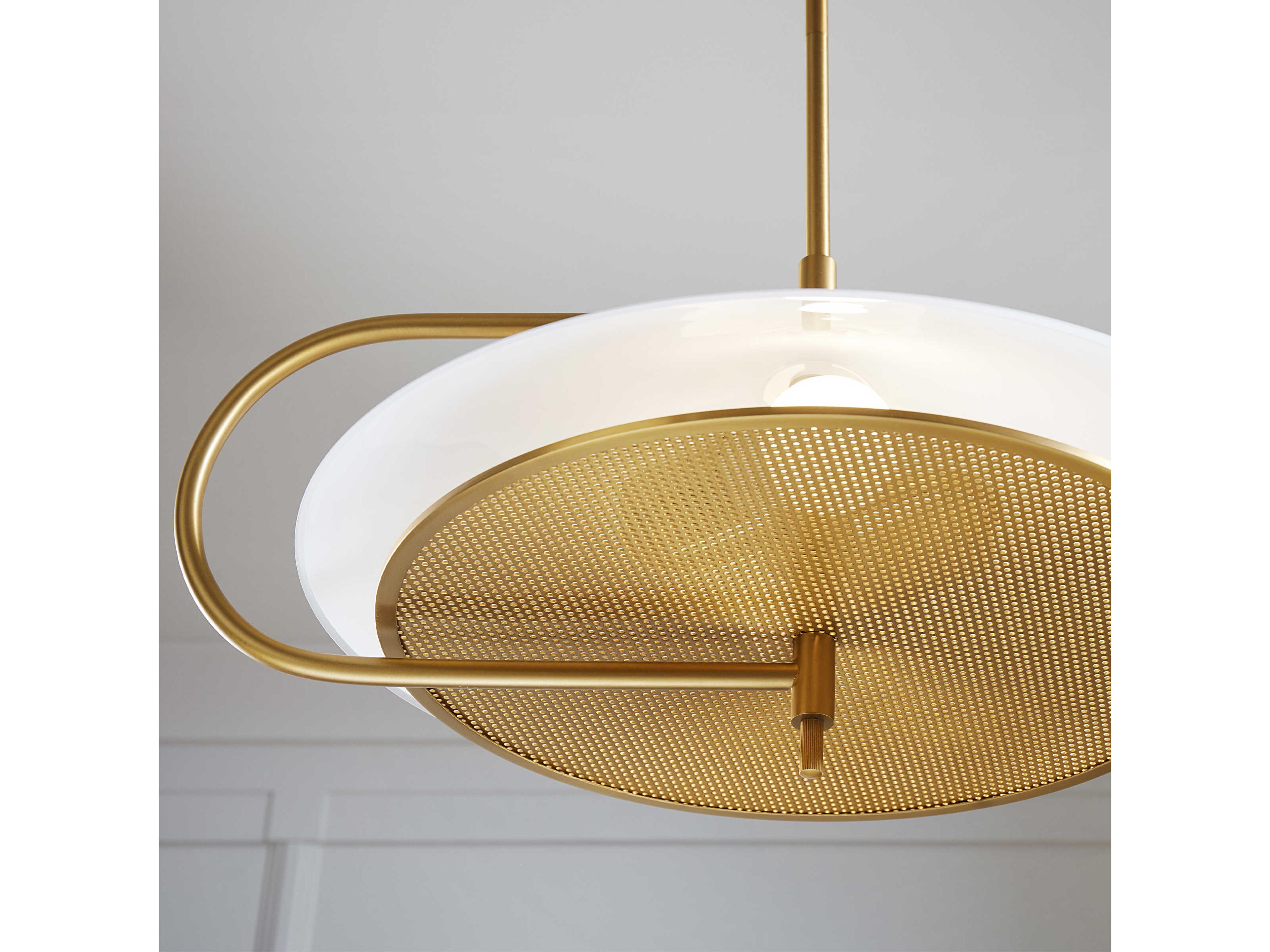 Visual Comfort Studio Gesture 2-Light Burnished Brass Pendant