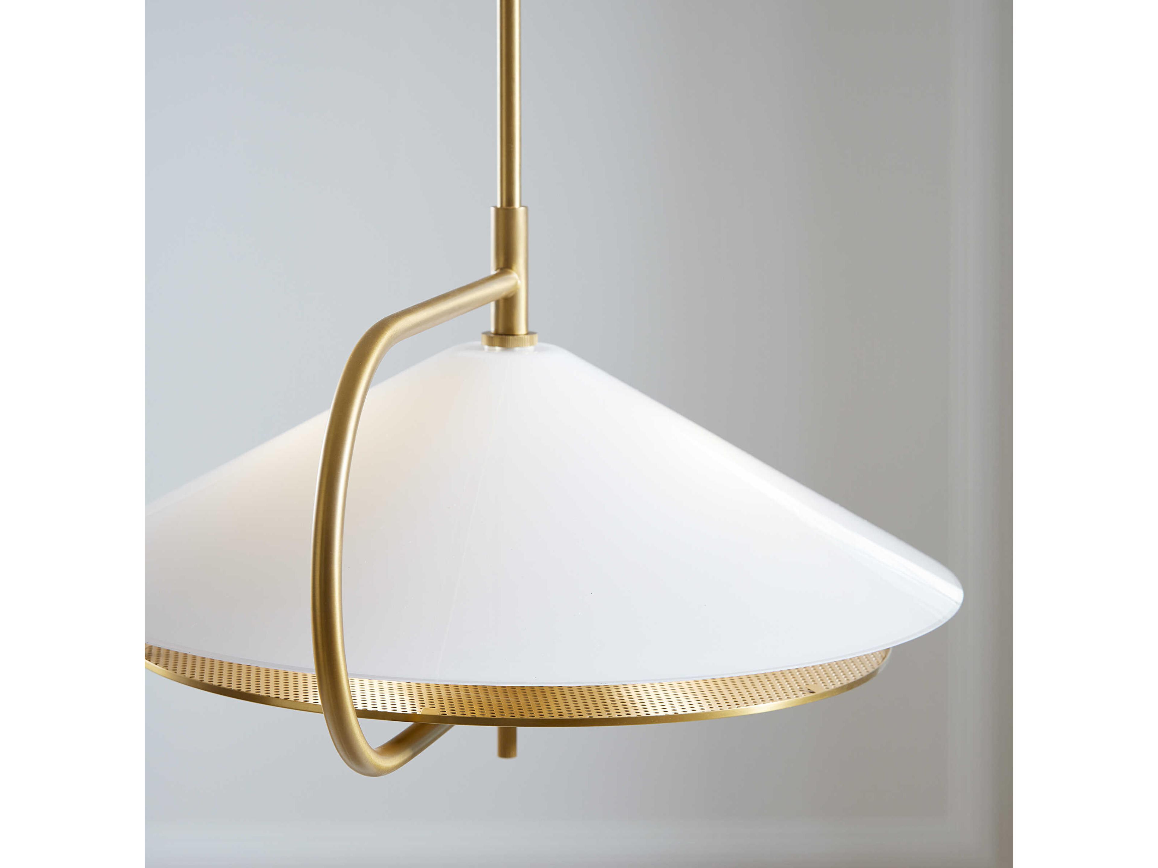 Visual Comfort Studio Gesture 2-Light Burnished Brass Pendant