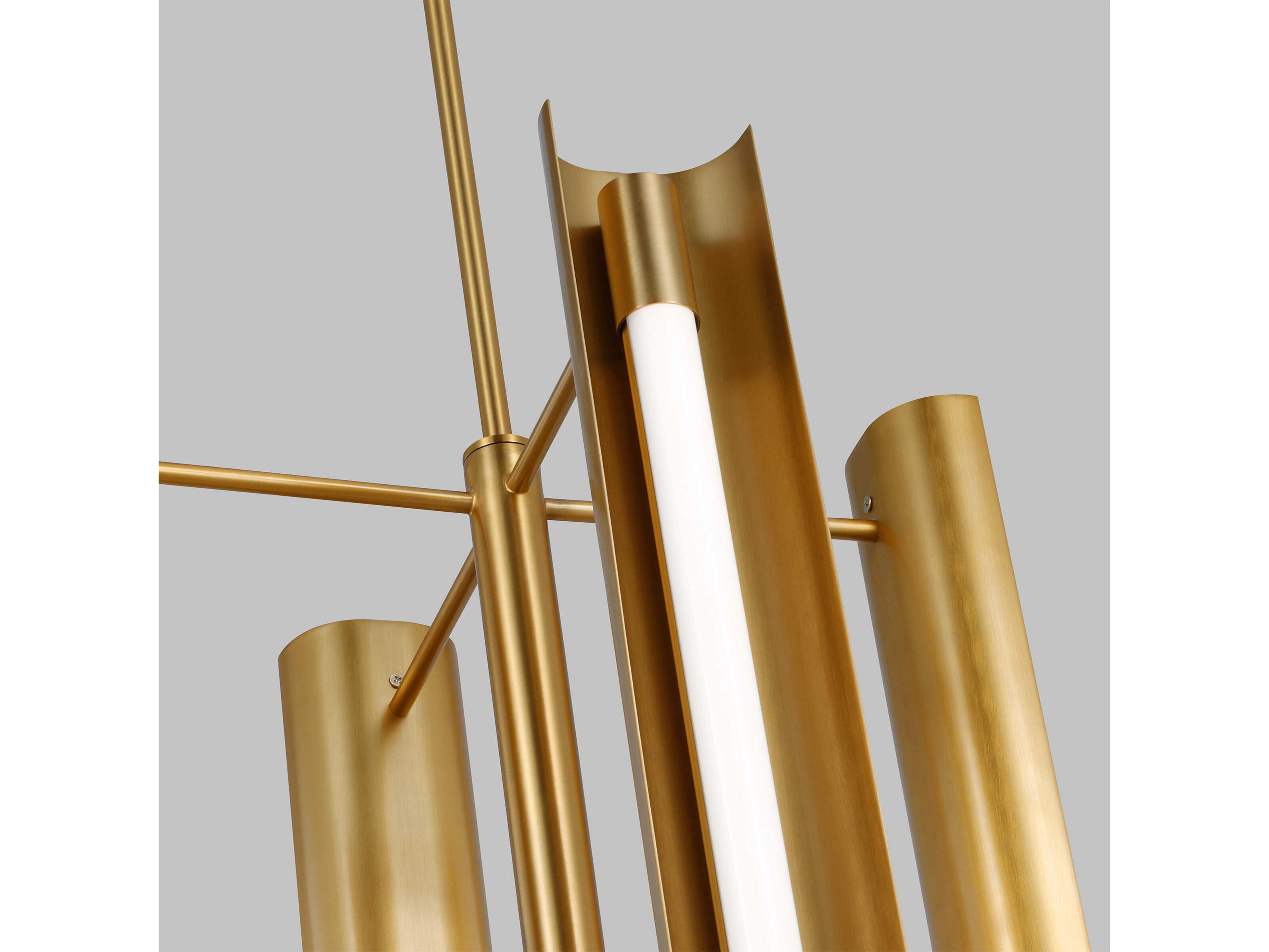 Visual Comfort Studio Carson 1-Light Burnished Brass Linear Pendant