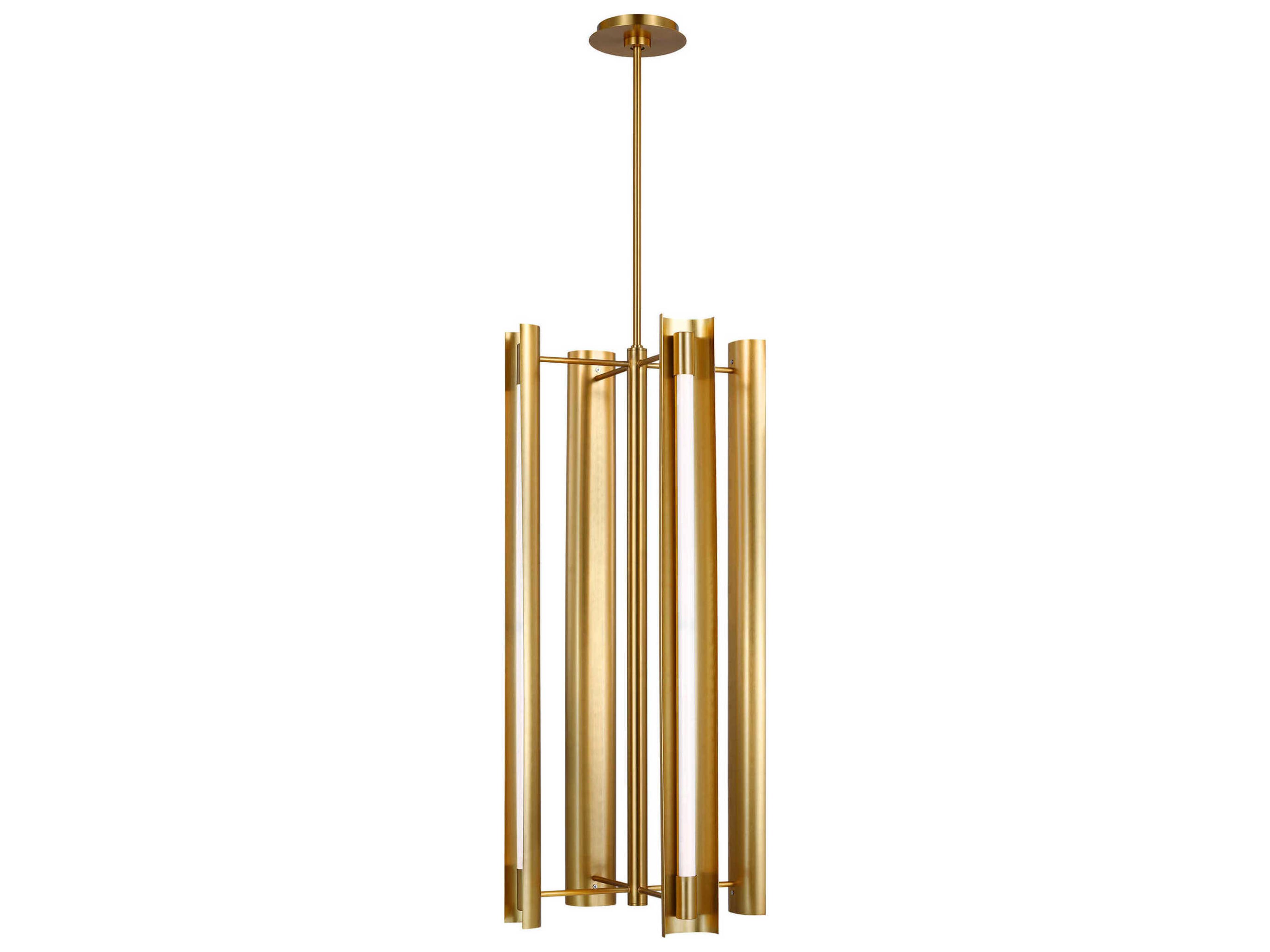Carson 1-Light Burnished Brass Linear Pendant