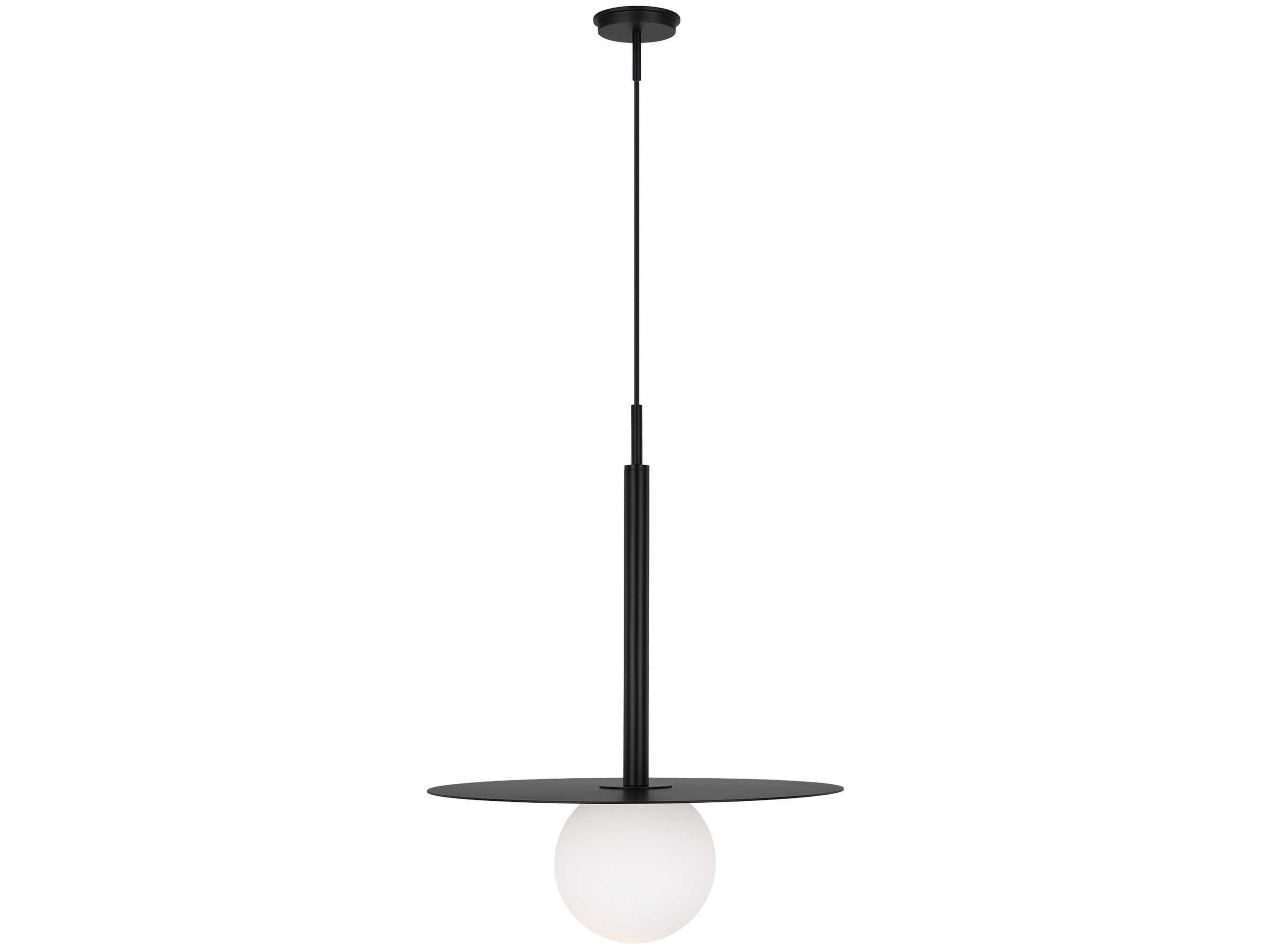 Visual Comfort Studio Nodes 1-Light Midnight Black Globe Linear Pendant