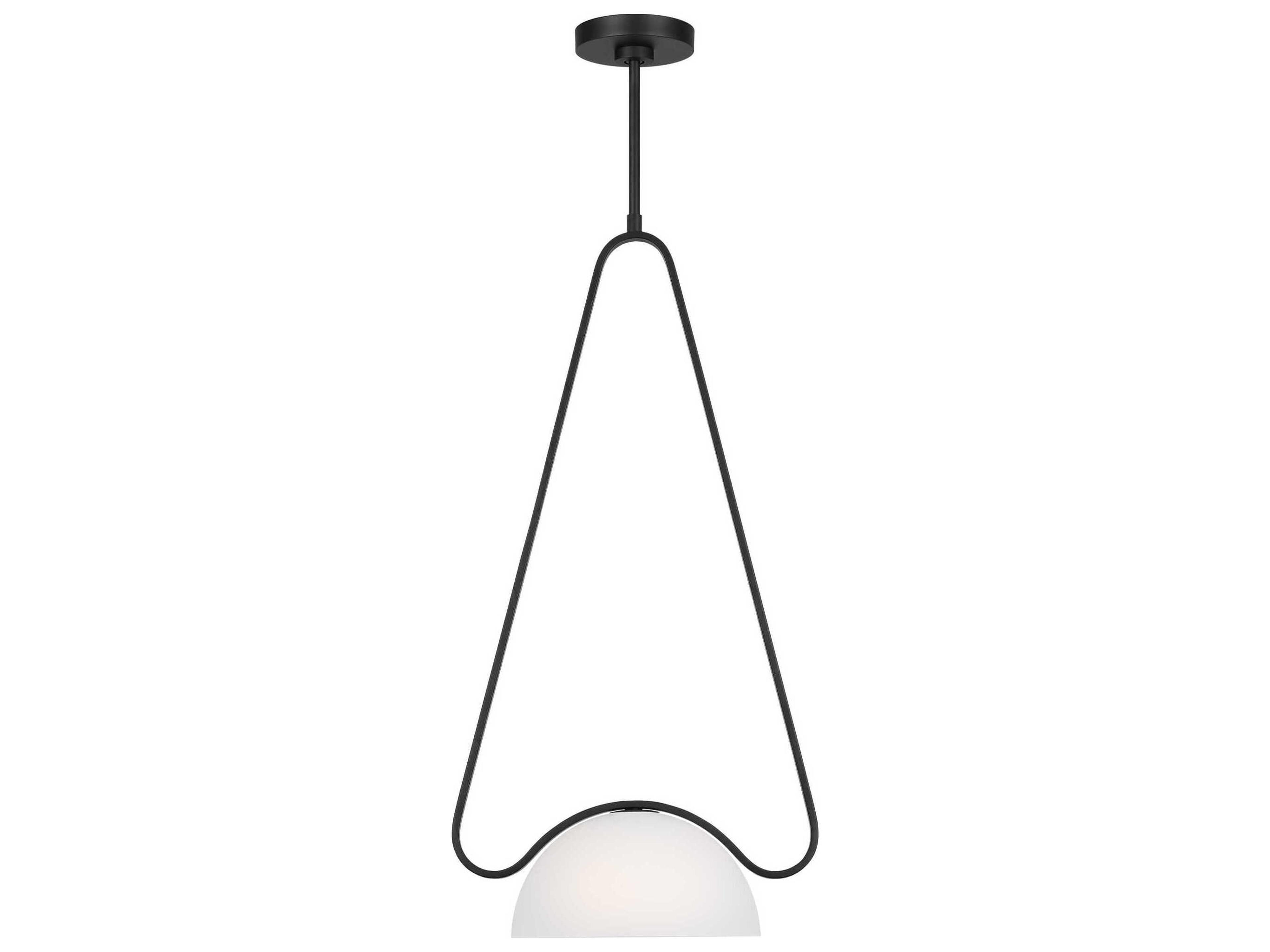 Visual Comfort Studio Nido 1-Light Midnight Black Mini Pendant
