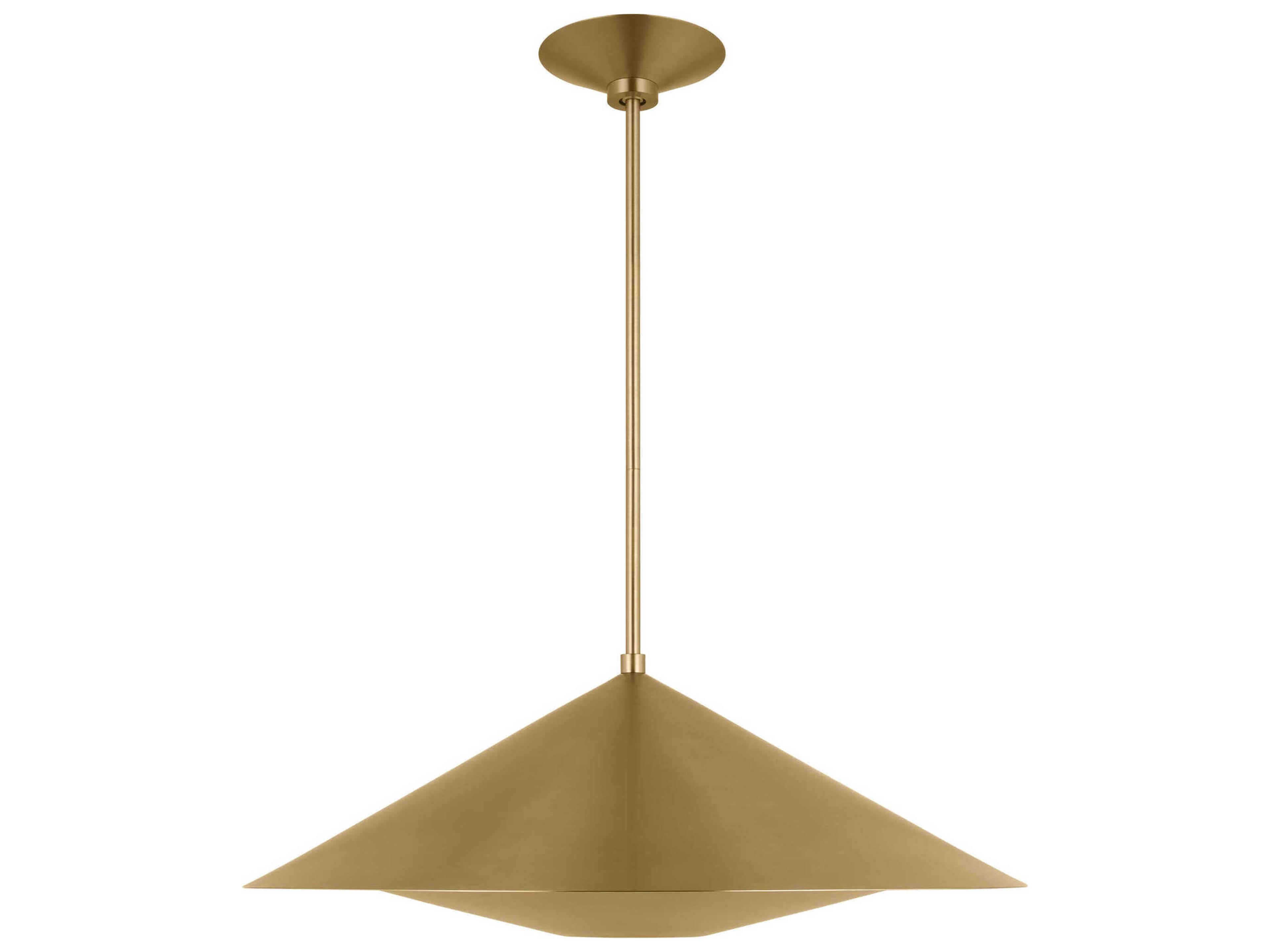 Visual Comfort Studio Echo 1-Light Burnished Brass Pendant
