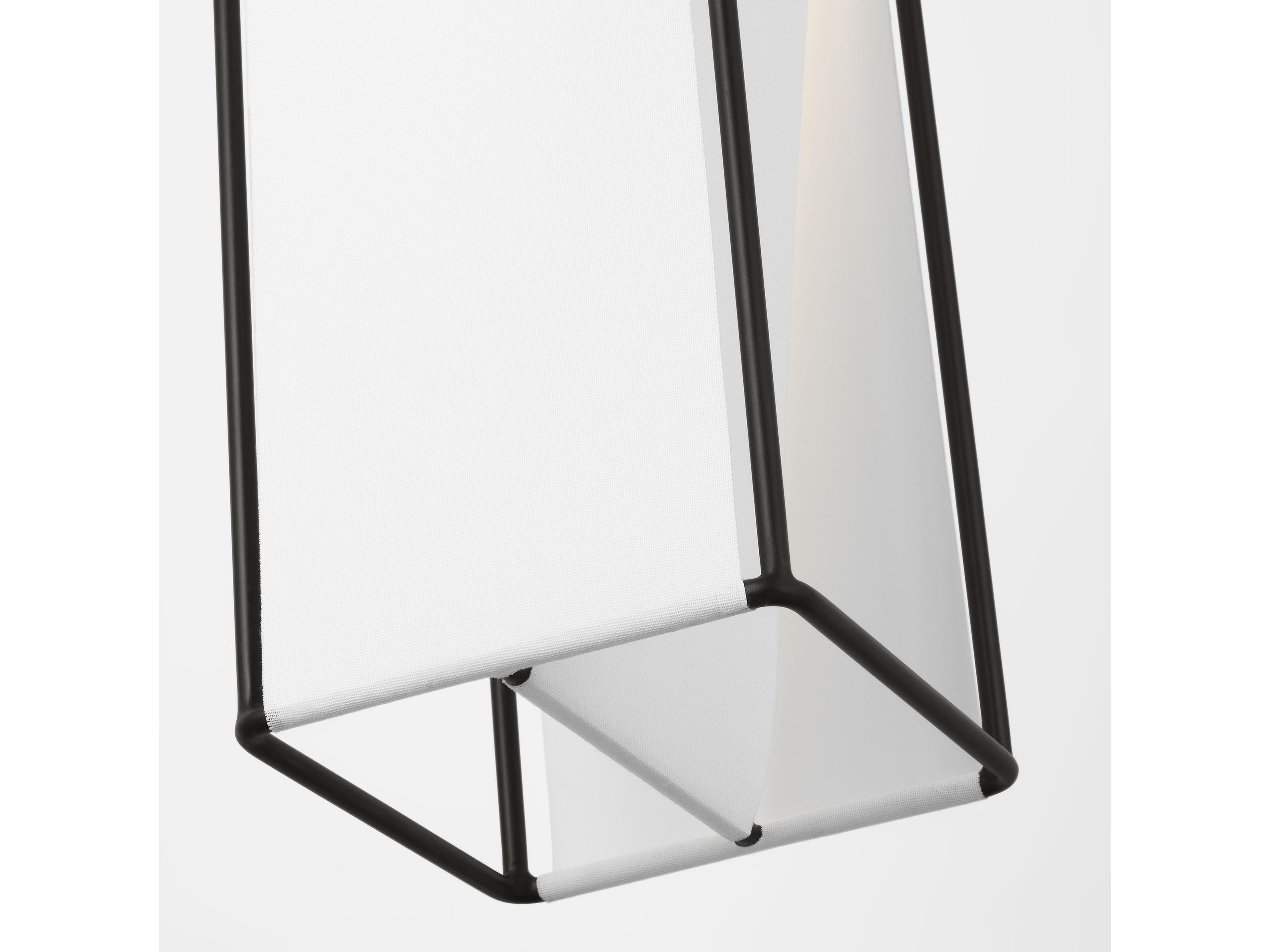 Visual Comfort Studio Velero 1-Light Aged Iron Black Mini Pendant