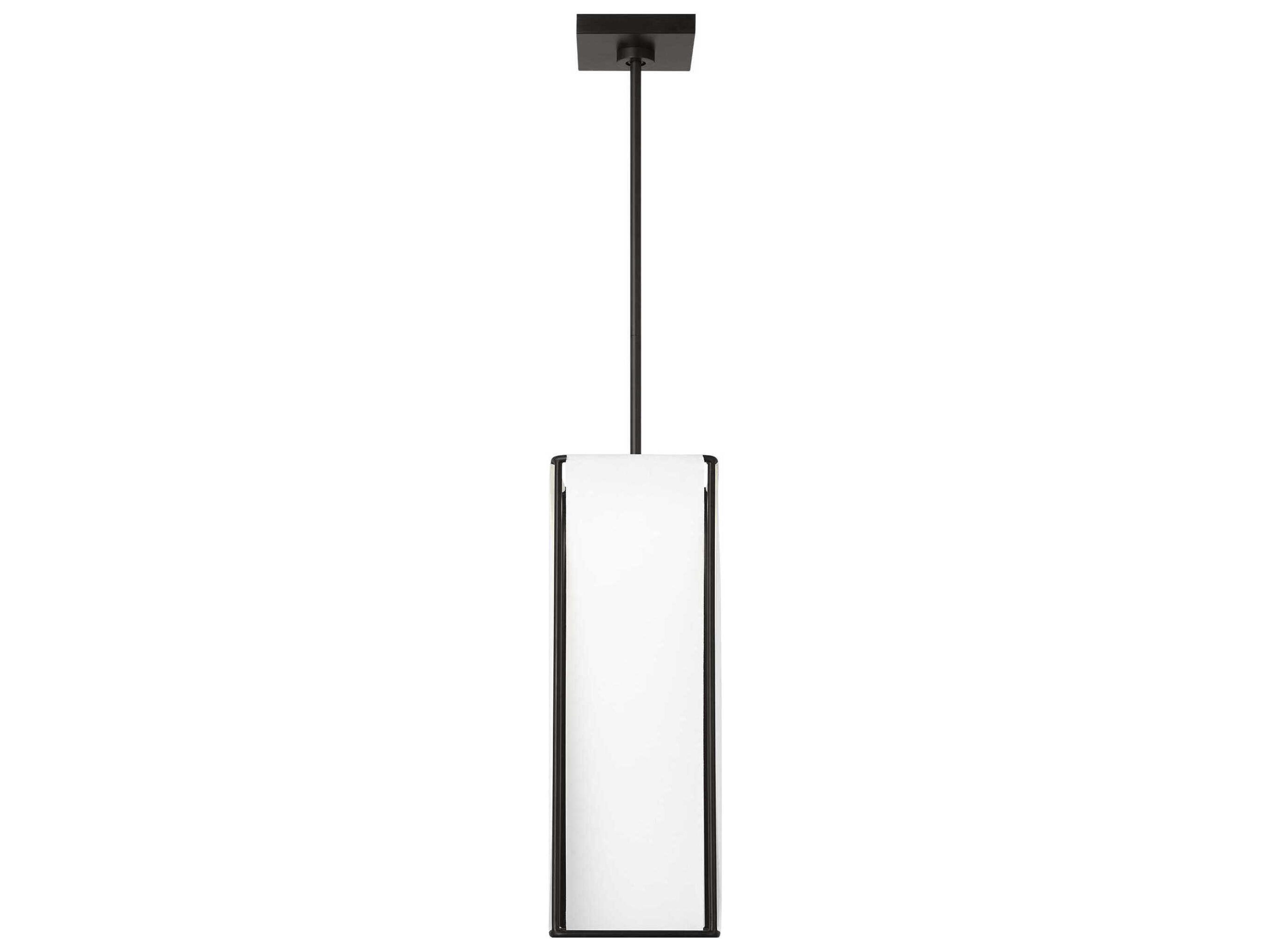 Visual Comfort Studio Velero 1-Light Aged Iron Black Mini Pendant