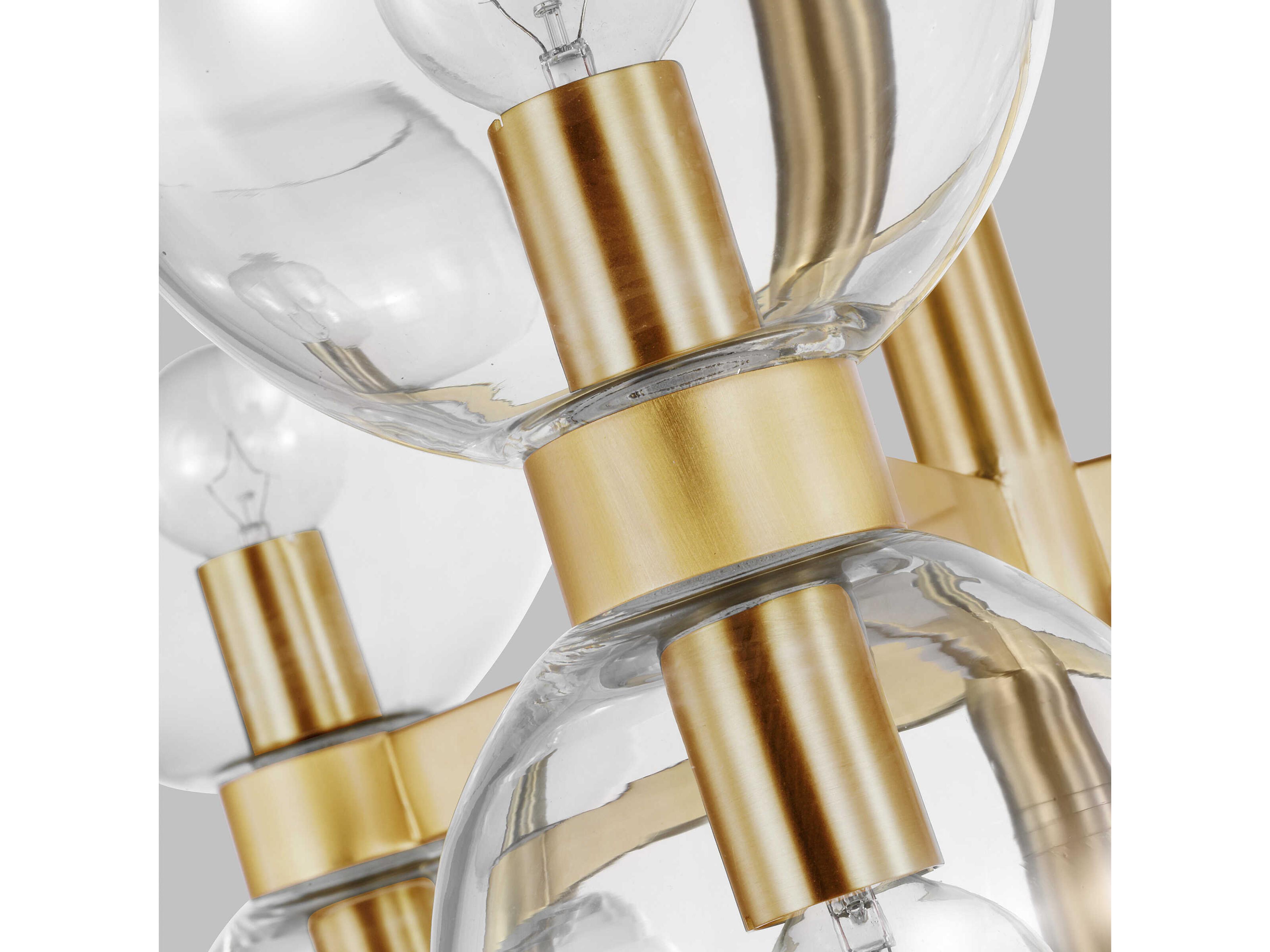 Visual Comfort Studio Londyn 18-Light Burnished Brass Tiered Chandelier