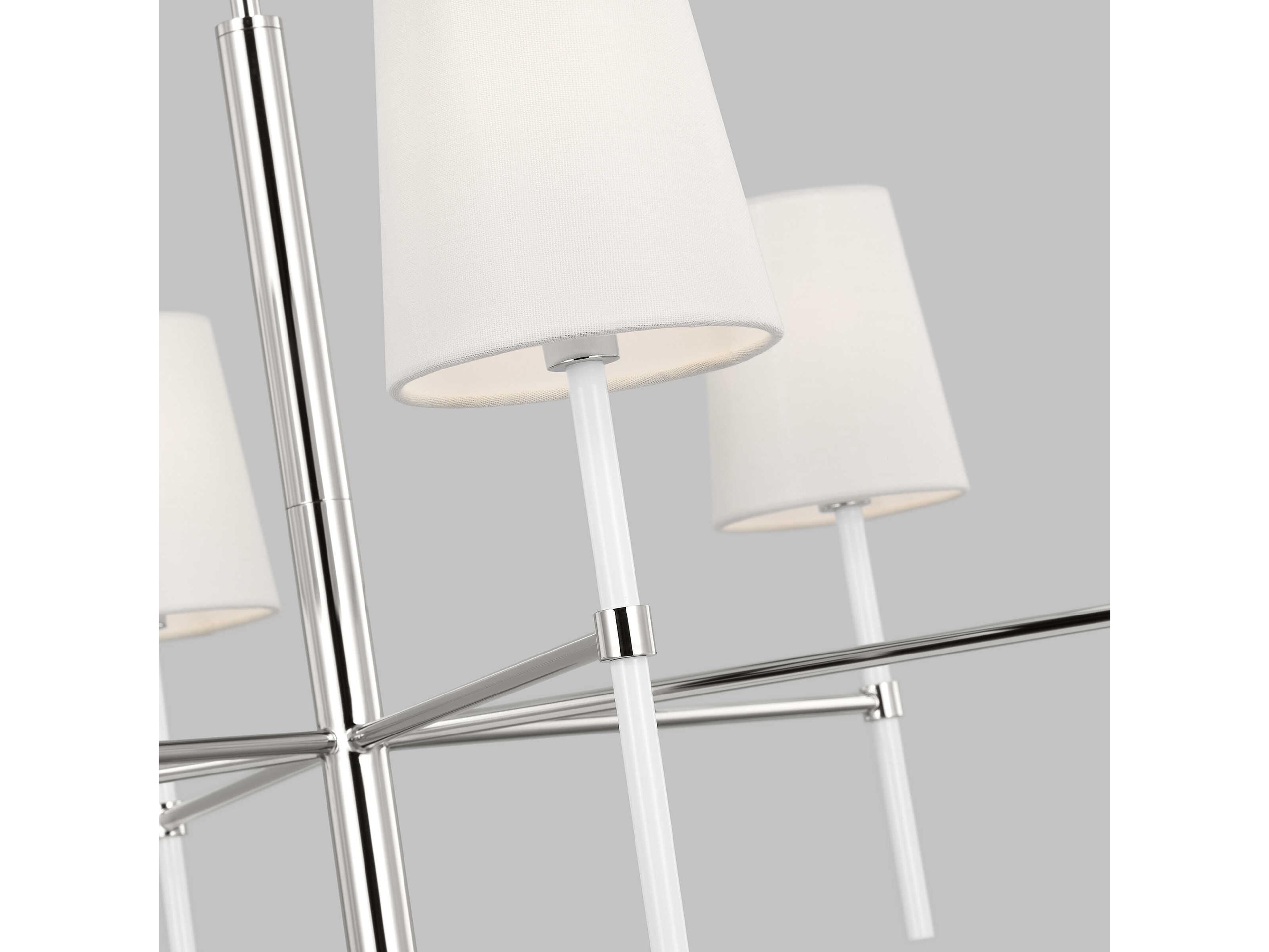 Visual Comfort Studio Monroe 6-Light Polished Nickel Chandelier