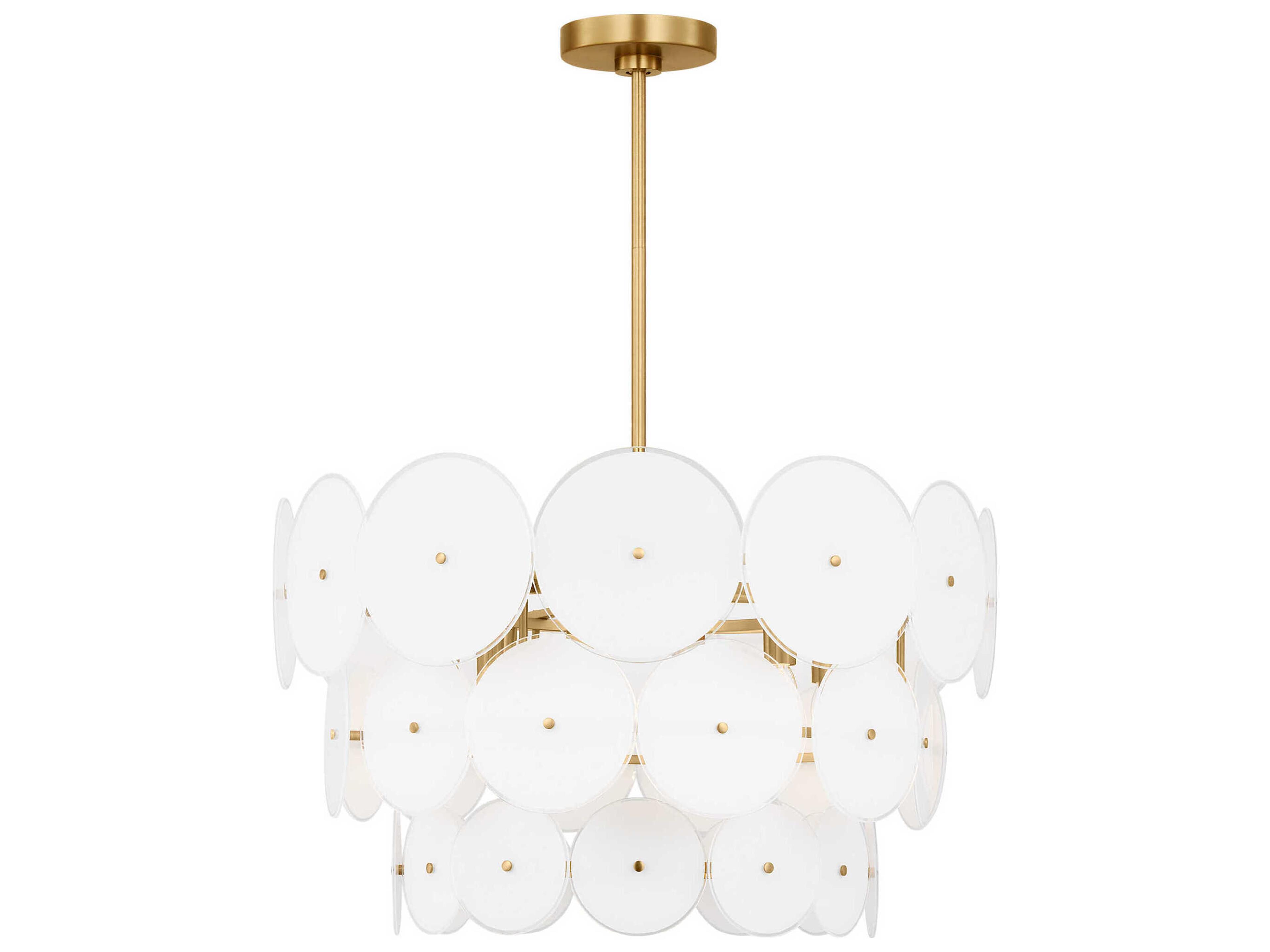 Visual Comfort Studio Emery 12-Light Burnished Brass Pendant