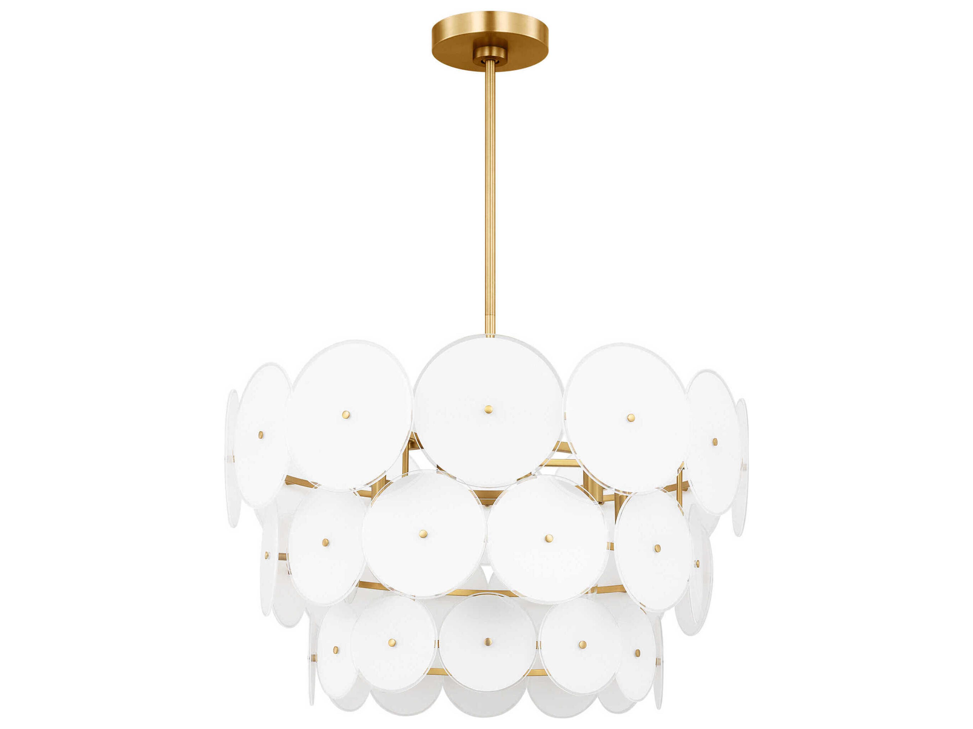 Visual Comfort Studio Emery 12-Light Burnished Brass Pendant