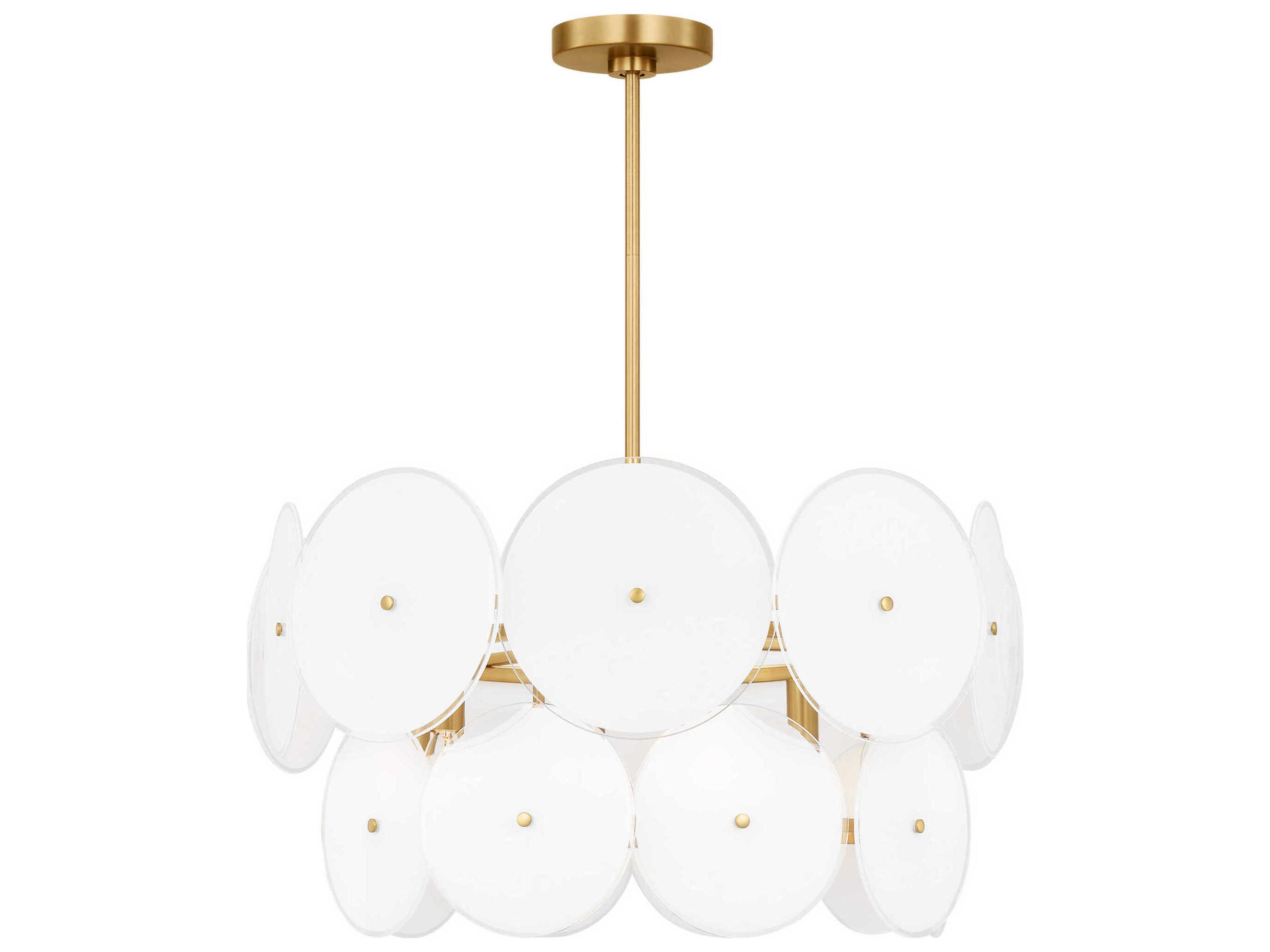 Emery 6 Light Burnished Brass Chandelier