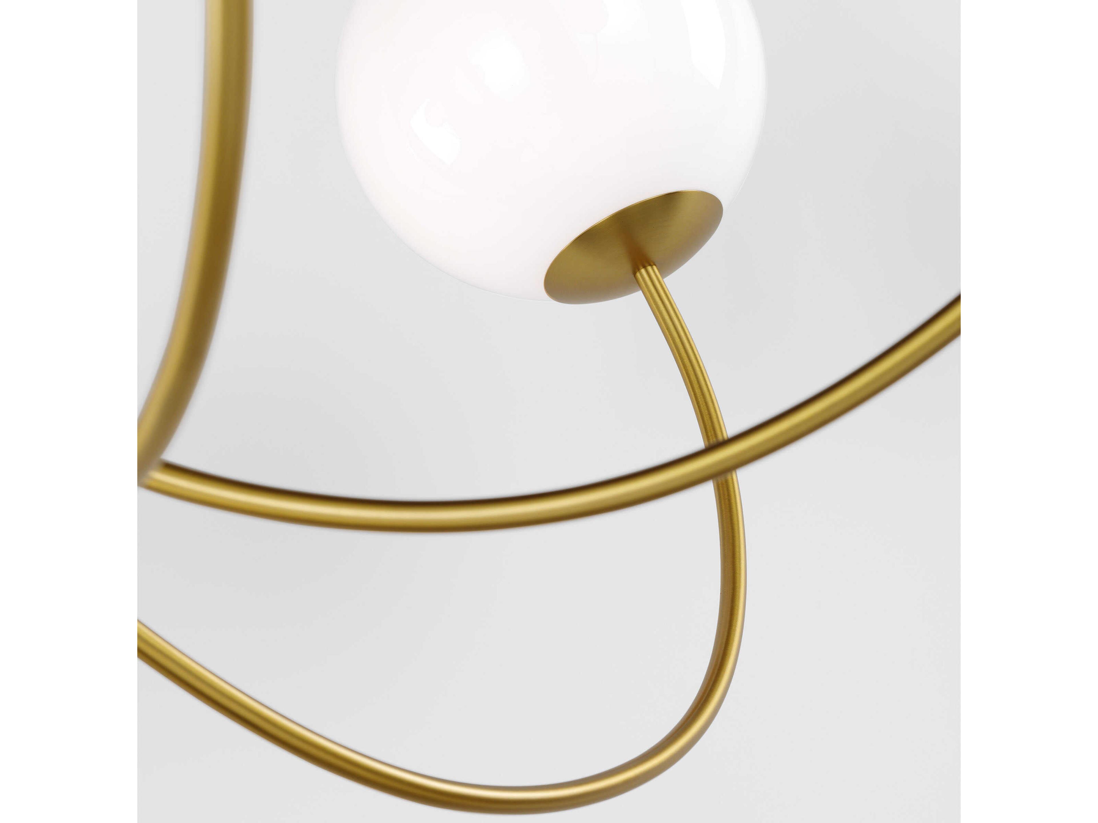 Visual Comfort Studio Noemie 6-Light Burnished Brass Globe Chandelier