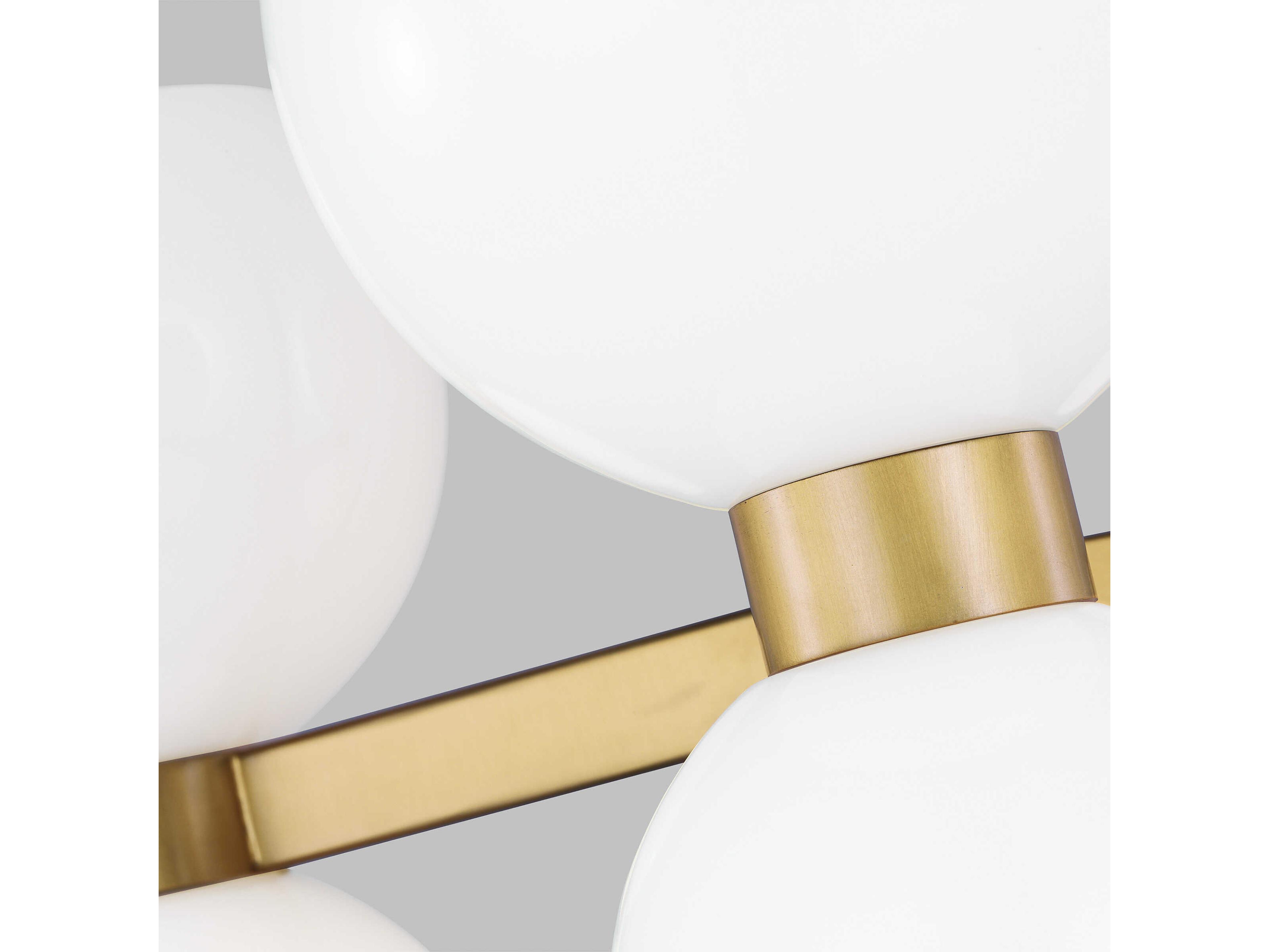 Visual Comfort Studio Londyn 6-Light Burnished Brass Semi Flush Mount