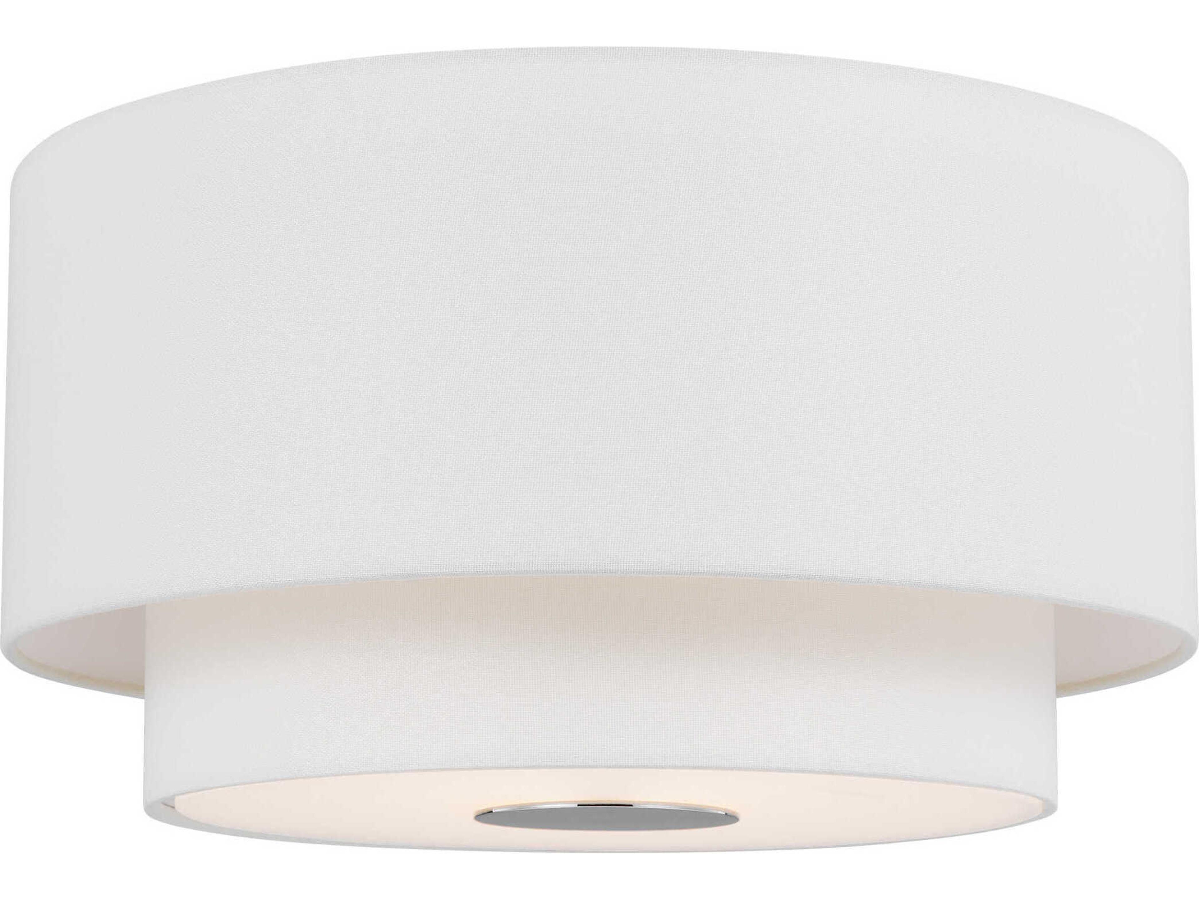 Flush Mount Sawyer Polished Nickel 3 Light