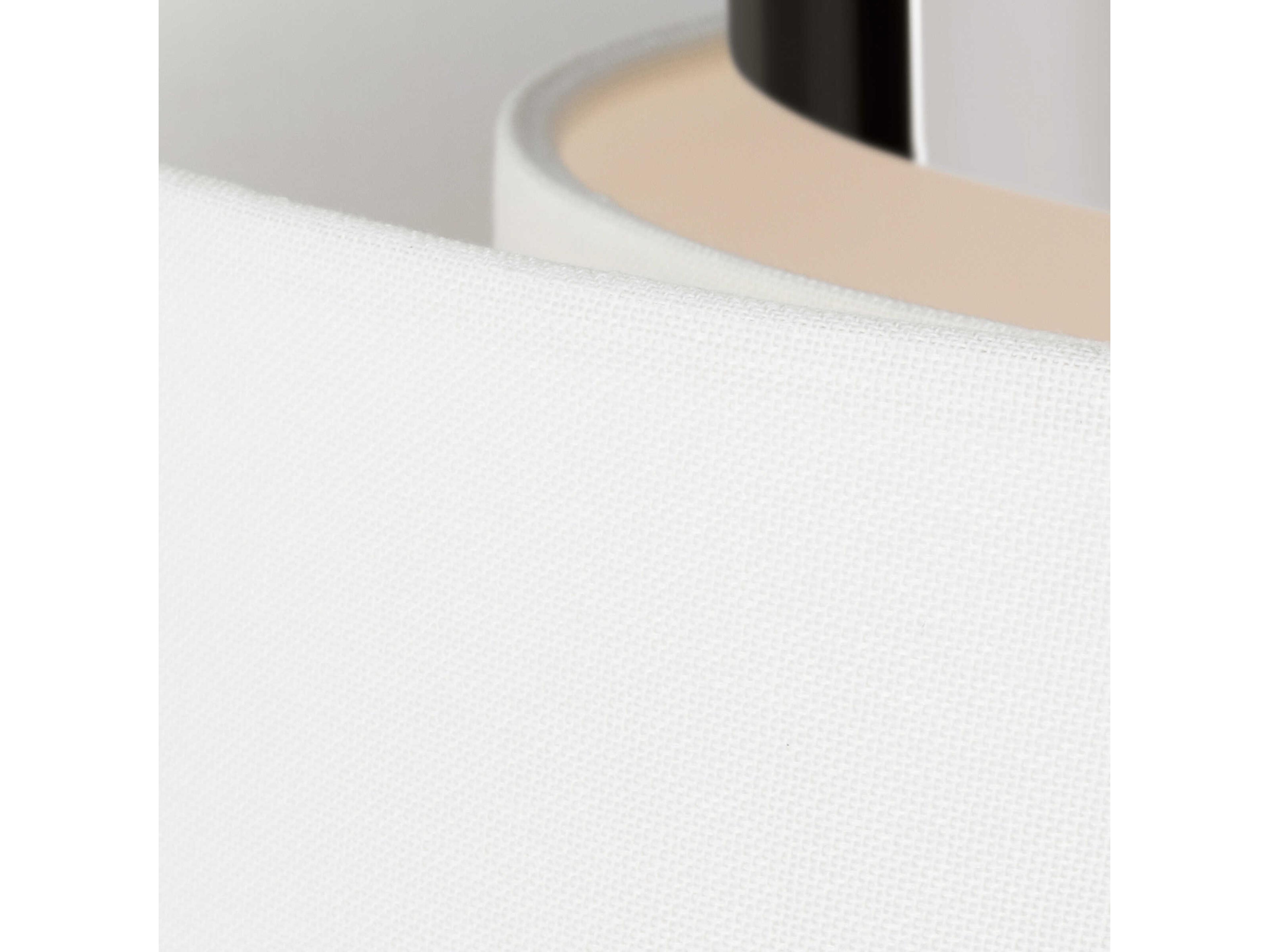 Visual Comfort Studio Sawyer 3-Light Polished Nickel Drum Flush Mount