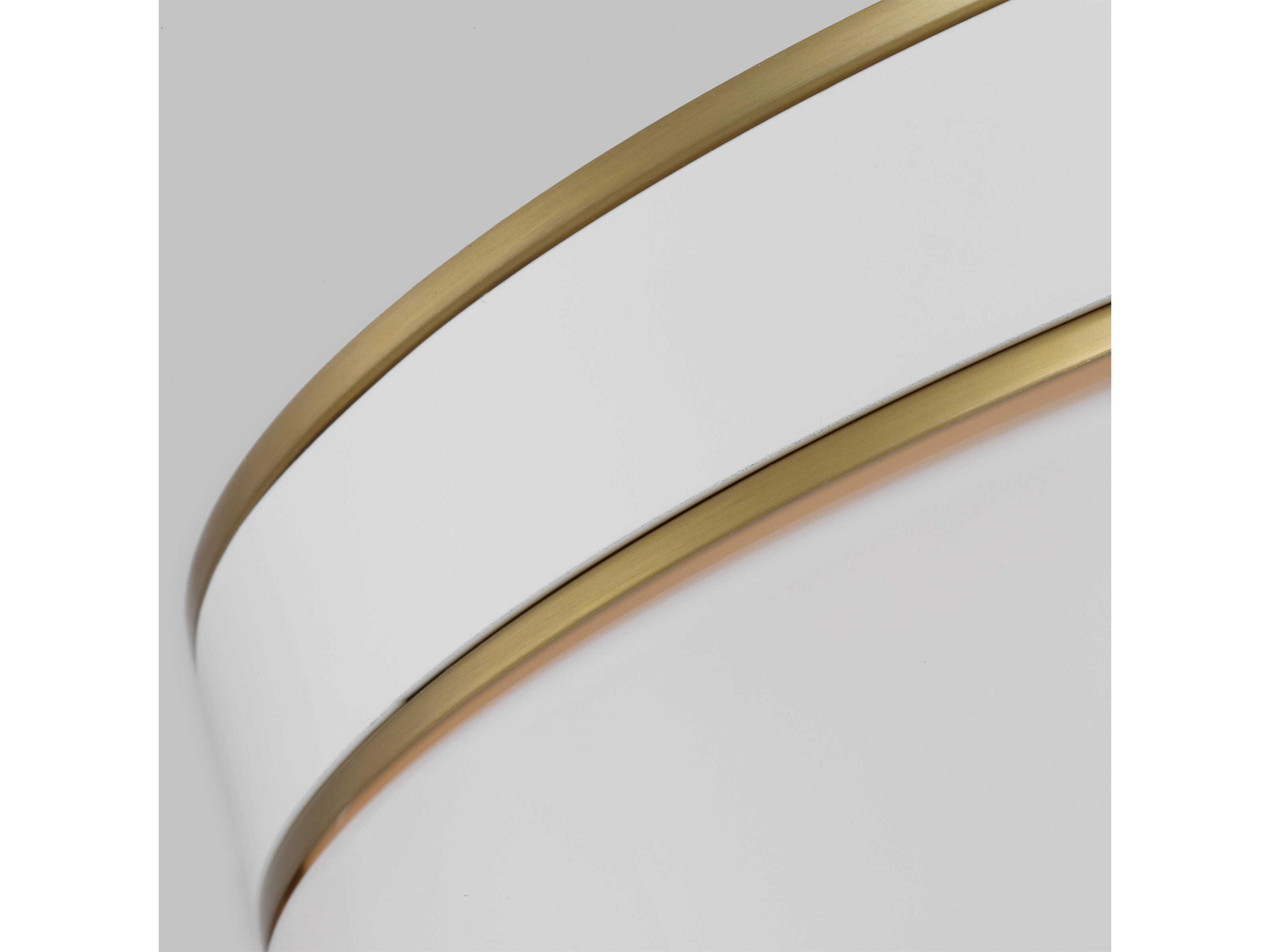 Visual Comfort Studio Monroe 2-Light Burnished Brass Drum Flush Mount