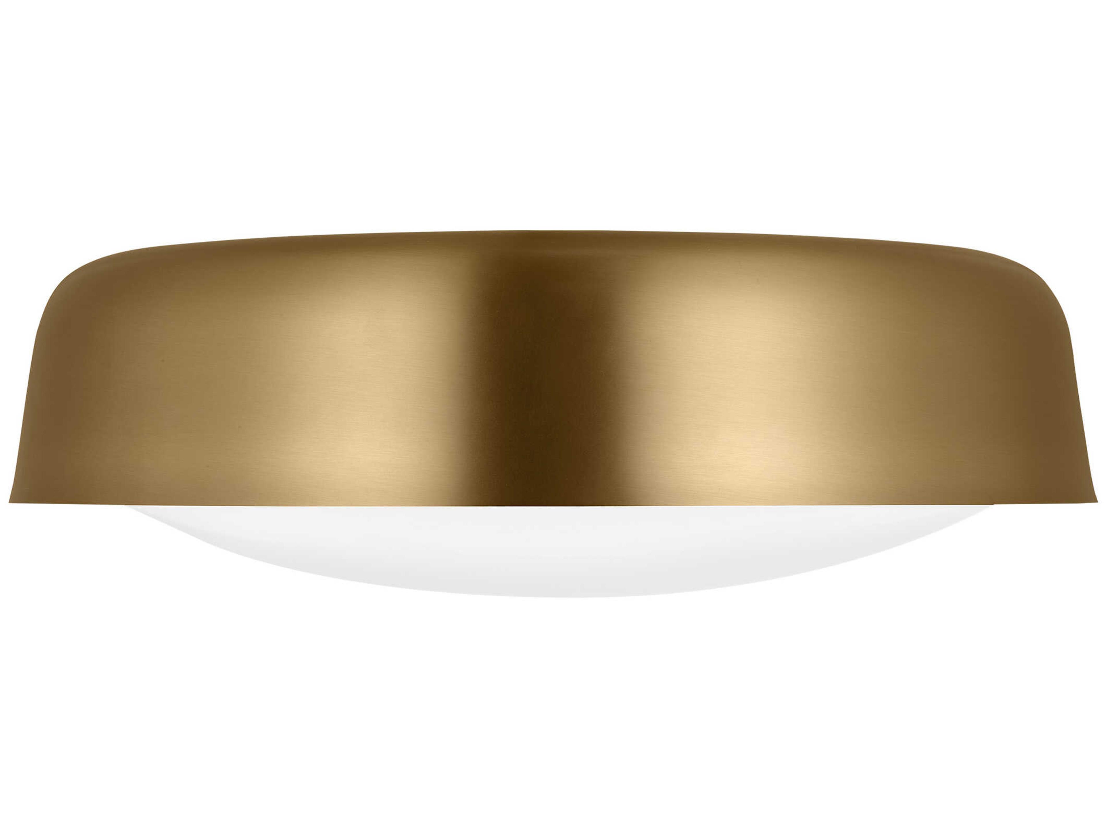 Visual Comfort Studio Draper 2-Light Burnished Brass Flush Mount
