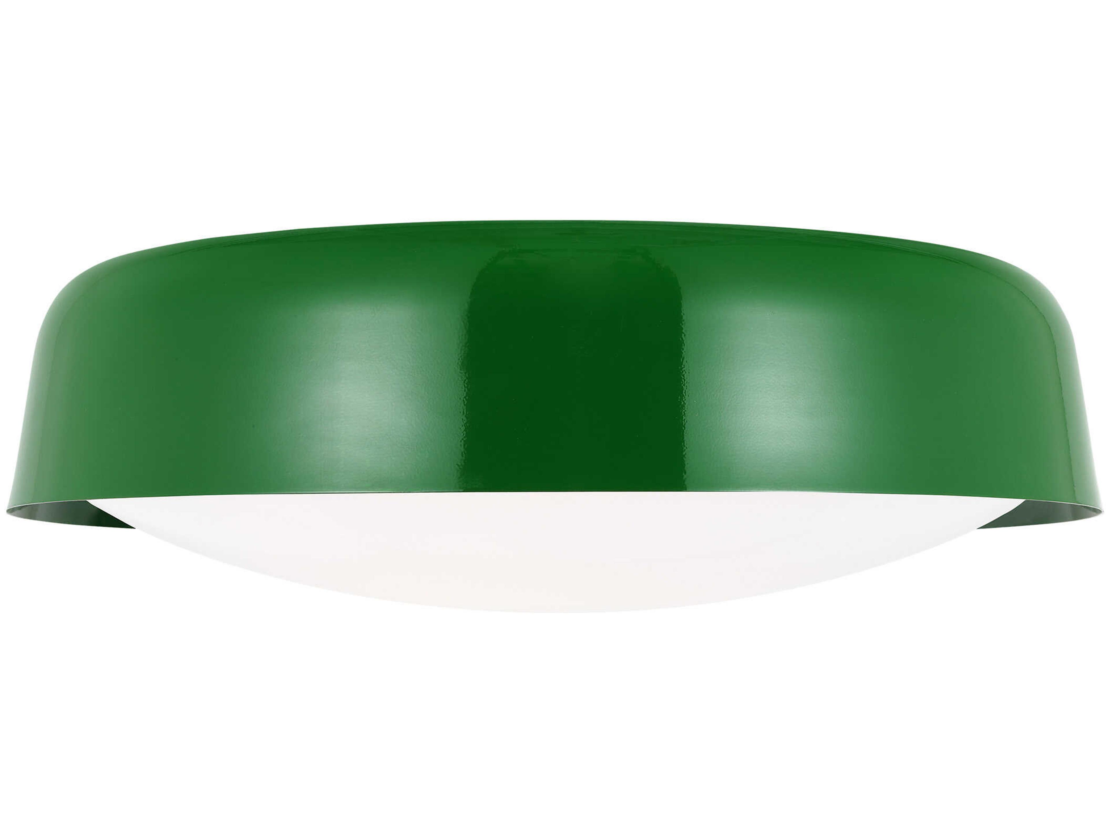 Visual Comfort Studio Draper 2-Light Green Flush Mount