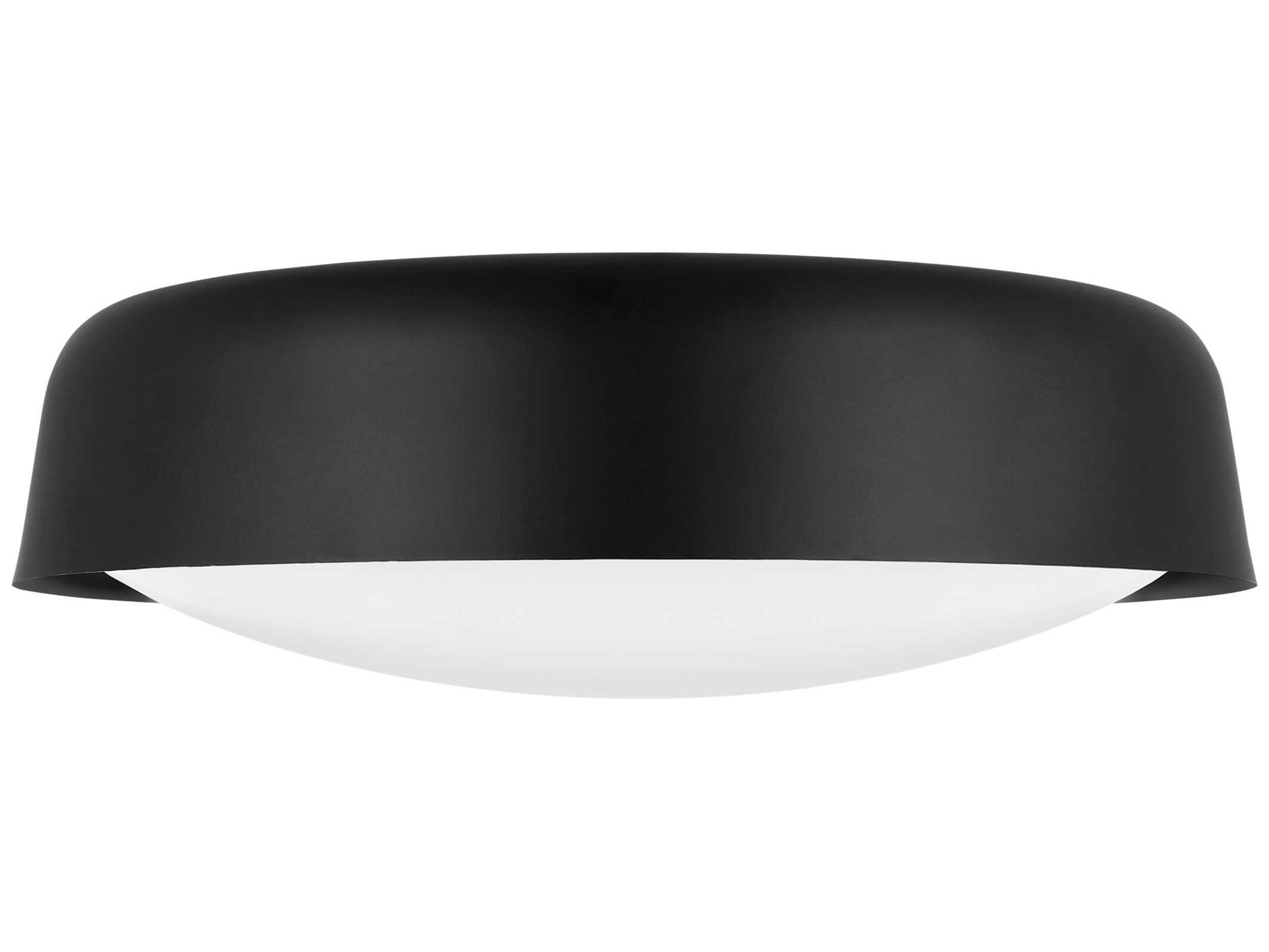 Visual Comfort Studio Draper 2-Light Midnight Black Flush Mount