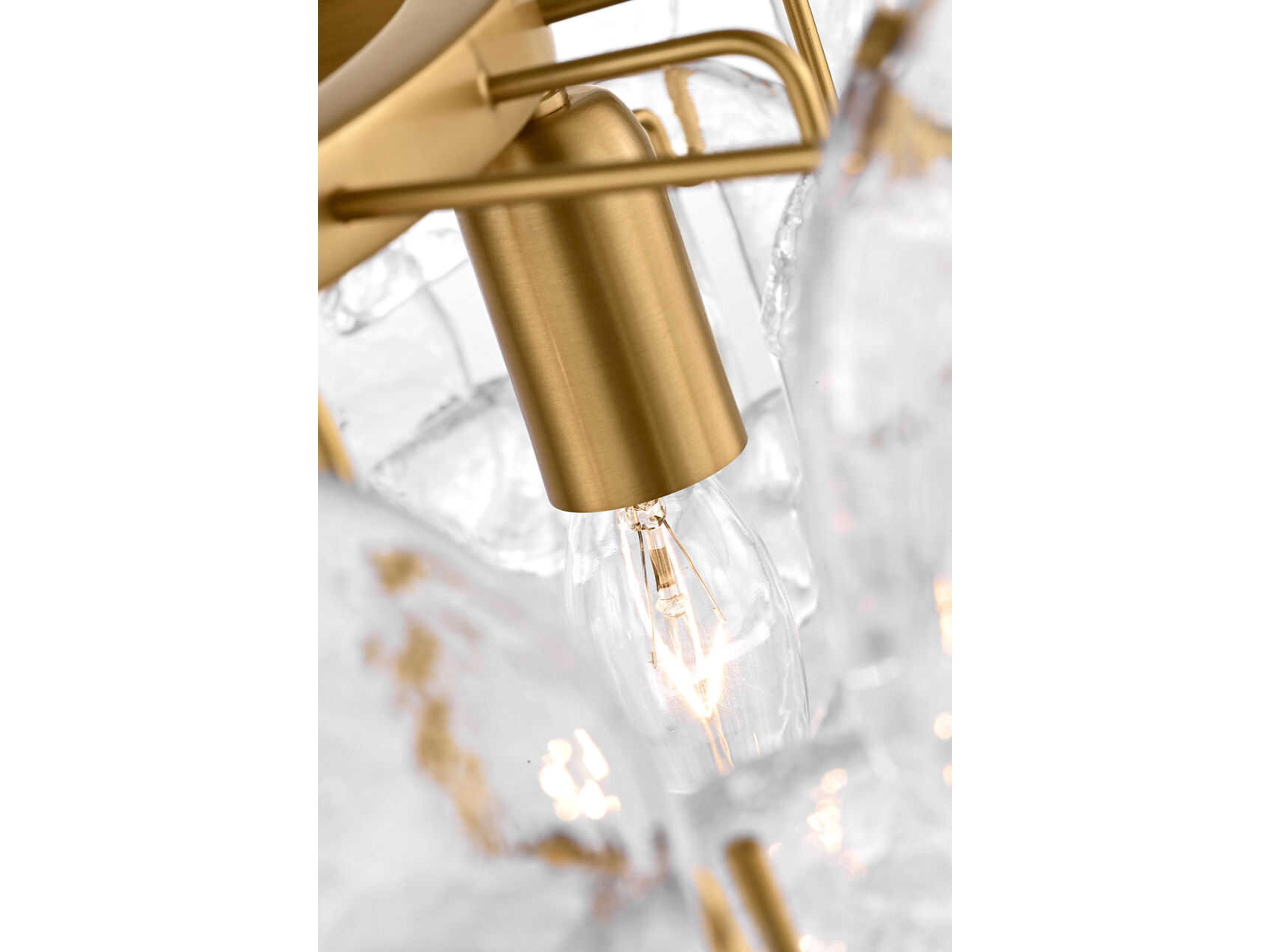 Visual Comfort Studio Candace 3-Light Burnished Brass Flush Mount